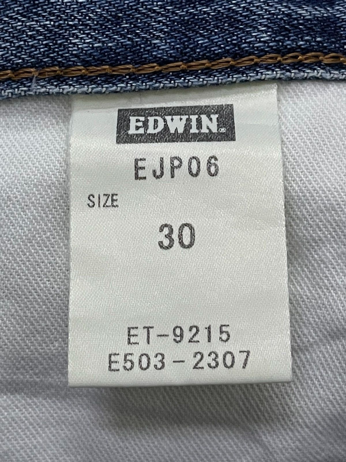 Edwin × Japanese Brand × Vintage Vintage Edwin Tokyo Japan EJP06 Straight Jeans Size US 30 / EU 46 - 17 Thumbnail
