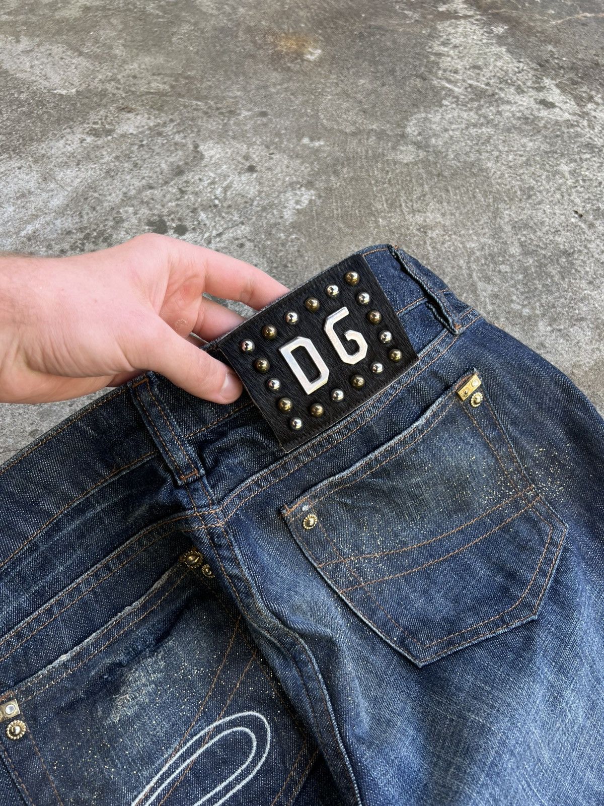 Dolce & Gabbana Crazy Dolce Gabbana Jeans Glamour Glitter Tribal y2k Big LGB Size US 34 / EU 50 - 12 Thumbnail