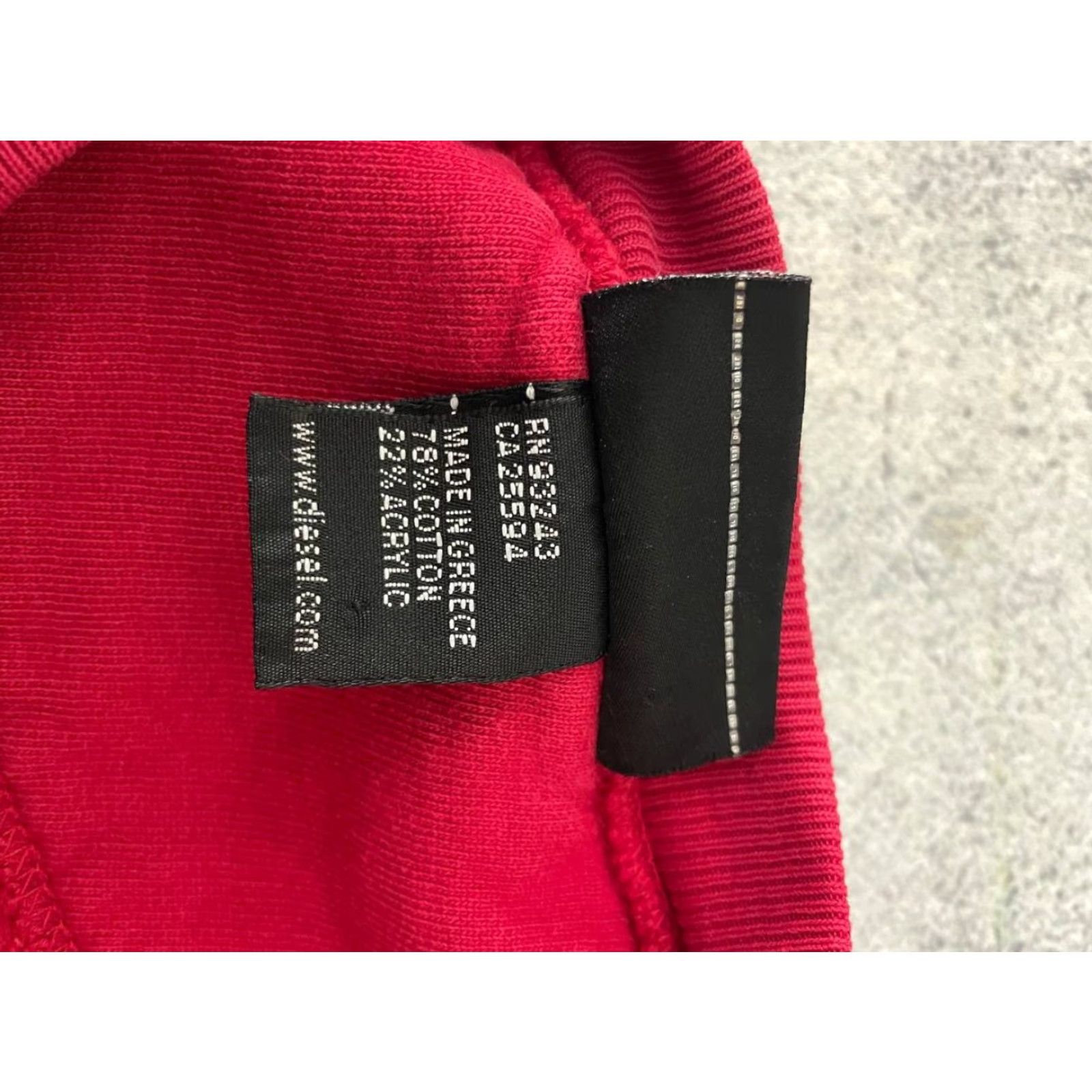 Diesel Diesel Sweatshirt Mens Size M Red Pullover Crew Neck Long Sleeve Cotton Acrylic Fleece Logo Vintage No Size US M / EU 48-50 / 2 - 5 Thumbnail