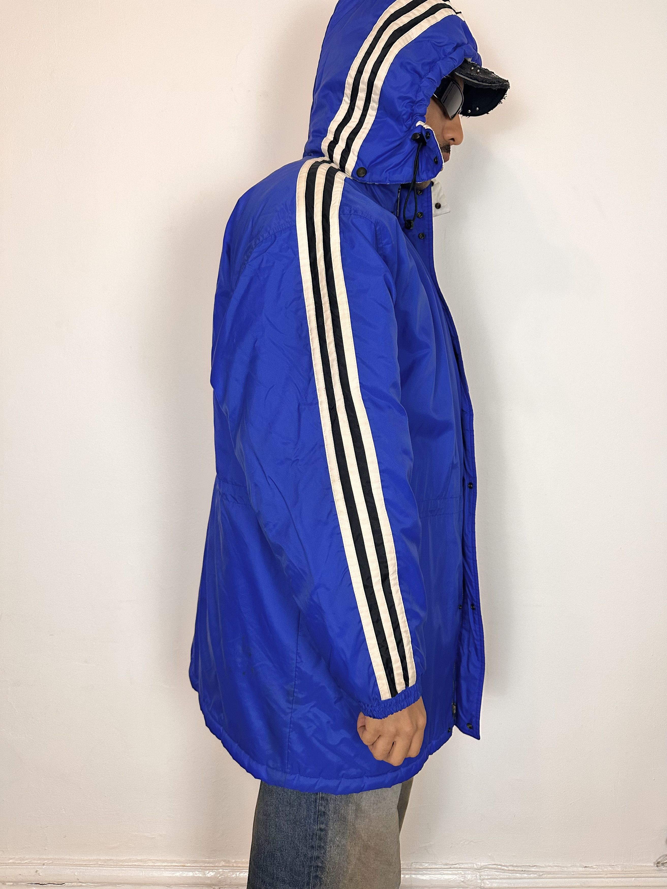 Adidas Vintage ADIDAS Blue Winter Puffer Coat - XXL Size US XXL / EU 58 / 5 - 3 Thumbnail