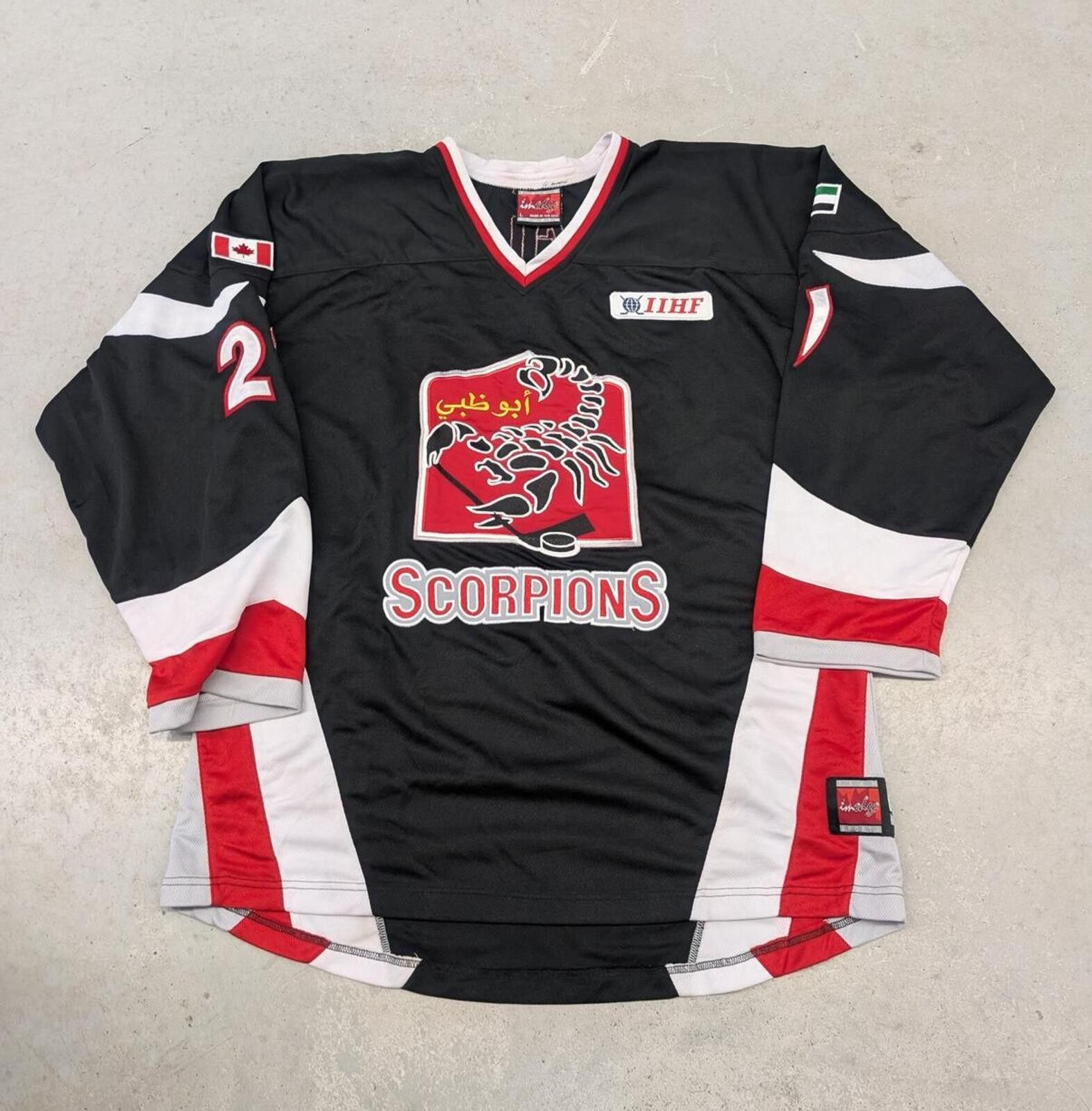 NHL Vintage IIHF Abu Dhabi Scorpions Wigley 21 Hockey Jersey Size US L / EU 52-54 / 3 - 1 Thumbnail
