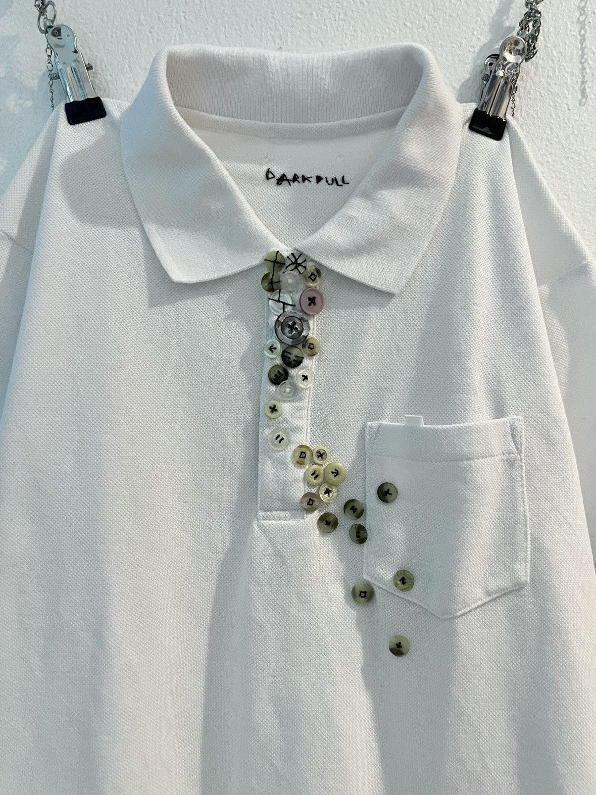 Vintage Many Button Polo Tshirt Size US S / EU 44-46 / 1 - 1 Thumbnail
