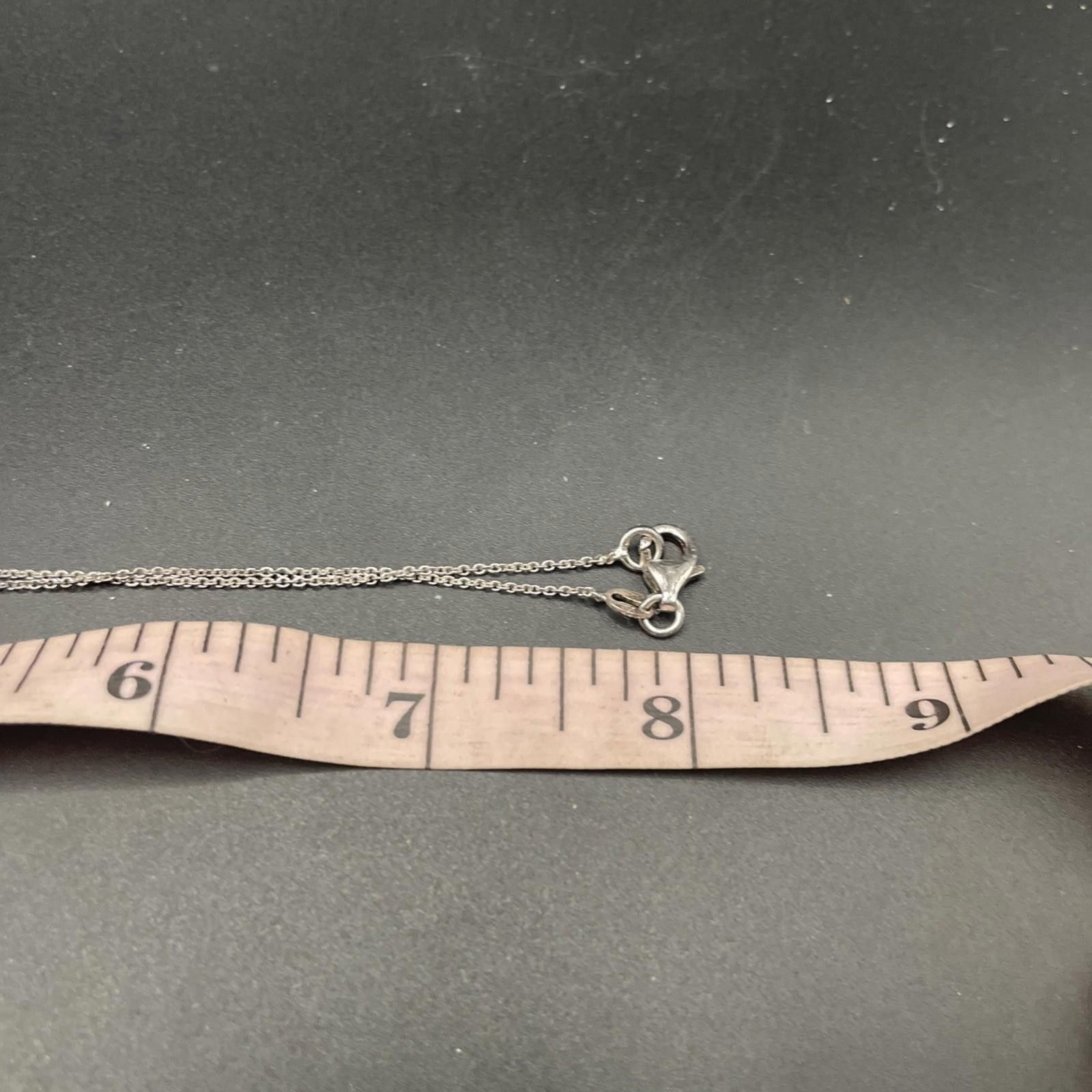The Unbranded Brand Vintage 925 Heart Pendant On Silver Chain Approx 16” Size ONE SIZE - 6 Thumbnail