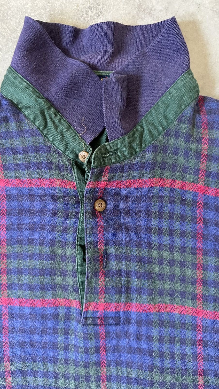 Colours VINTAGE COLOURS BY ALEXANDER JULIAN CHEXKERED POLO TEE Size US L / EU 52-54 / 3 - 3 Thumbnail