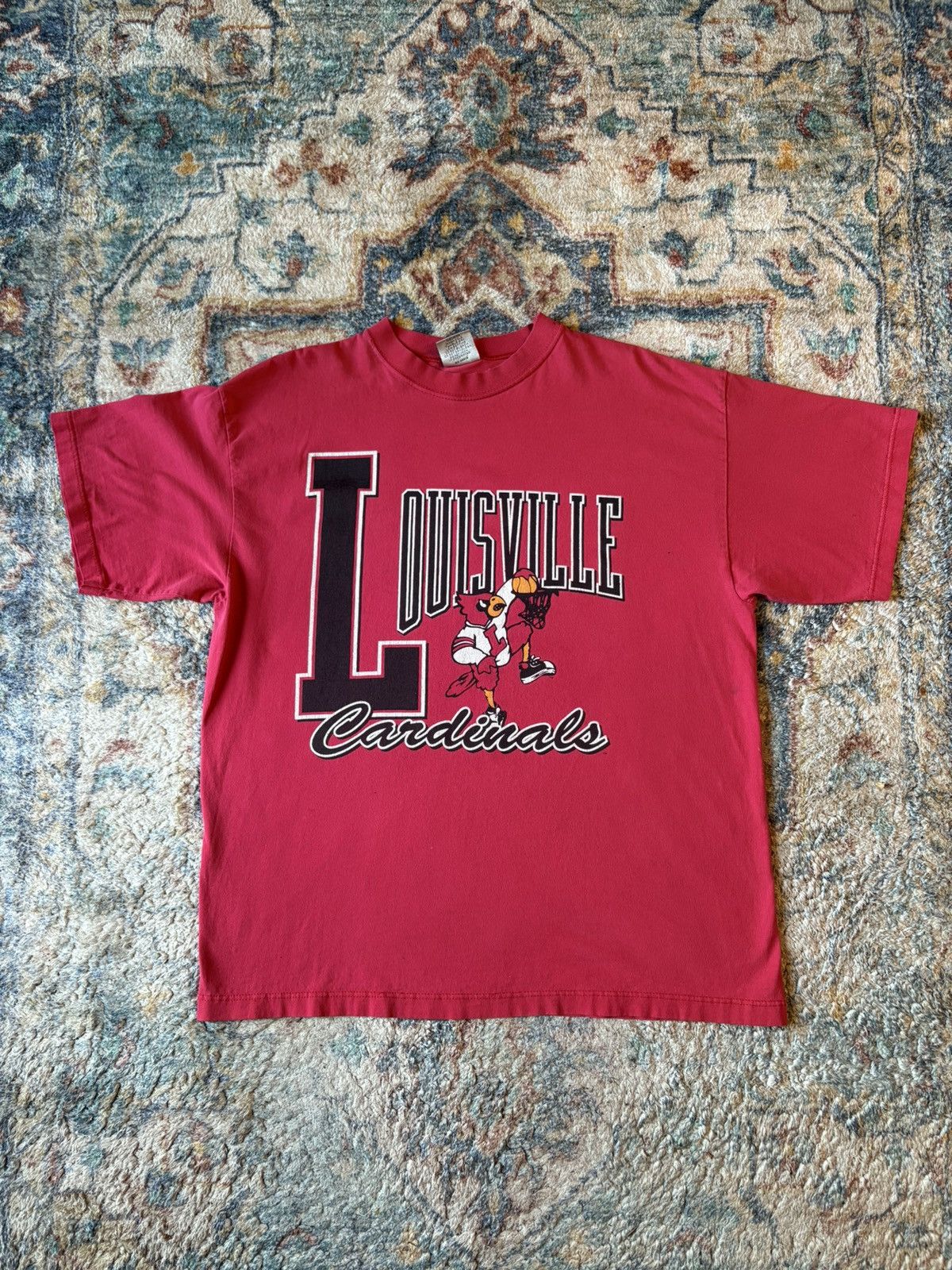 Vintage Vintage Louisville Cardinals Basketball T-shirt Large Size US L / EU 52-54 / 3 - 1 Thumbnail