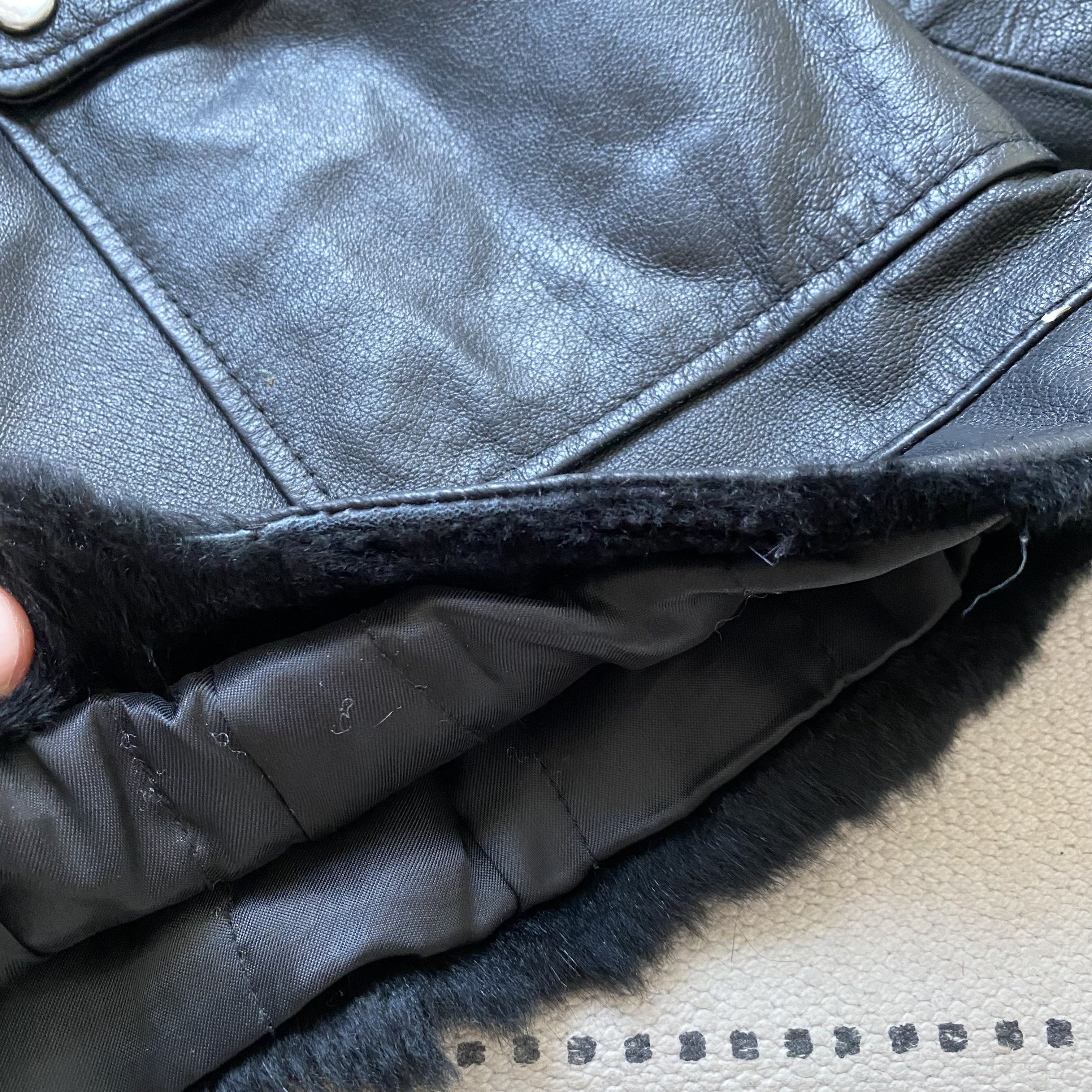 Genuine Leather Y2K Vintage 90s Real Leather Rabbit fur Jacket coat Kapital Size L / US 10 / IT 46 - 7 Thumbnail