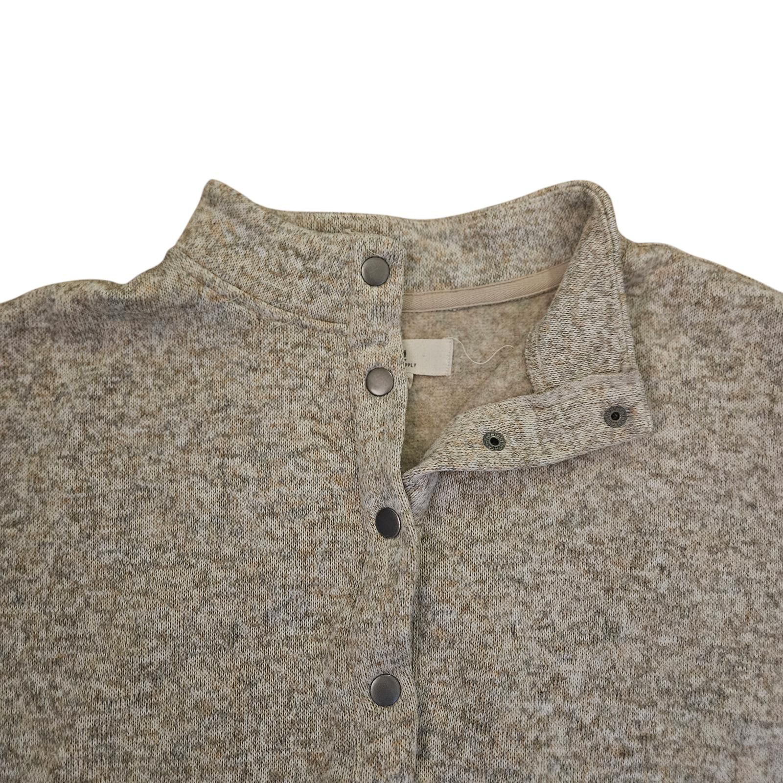 Designer Thread + Supply Cozy Gray Cropped Pullover - X-Large Size XL / US 12-14 / IT 48-50 - 2 Thumbnail