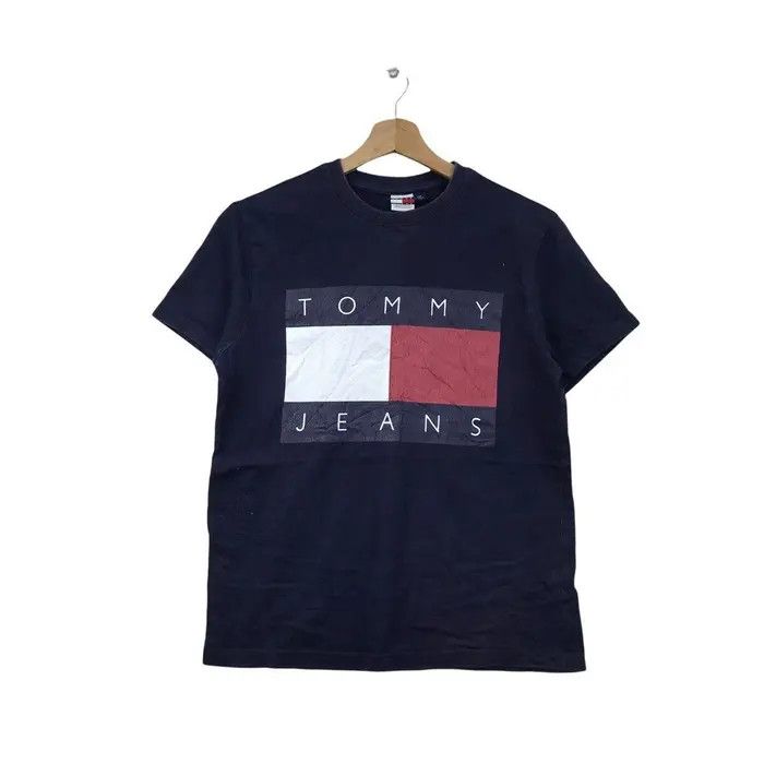Tommy Hilfiger Vtg TOMMY HILFIGER Jeans Flag Tee Shirt Lo Lifes Hip Hop Rap Size US S / EU 44-46 / 1 - 1 Thumbnail