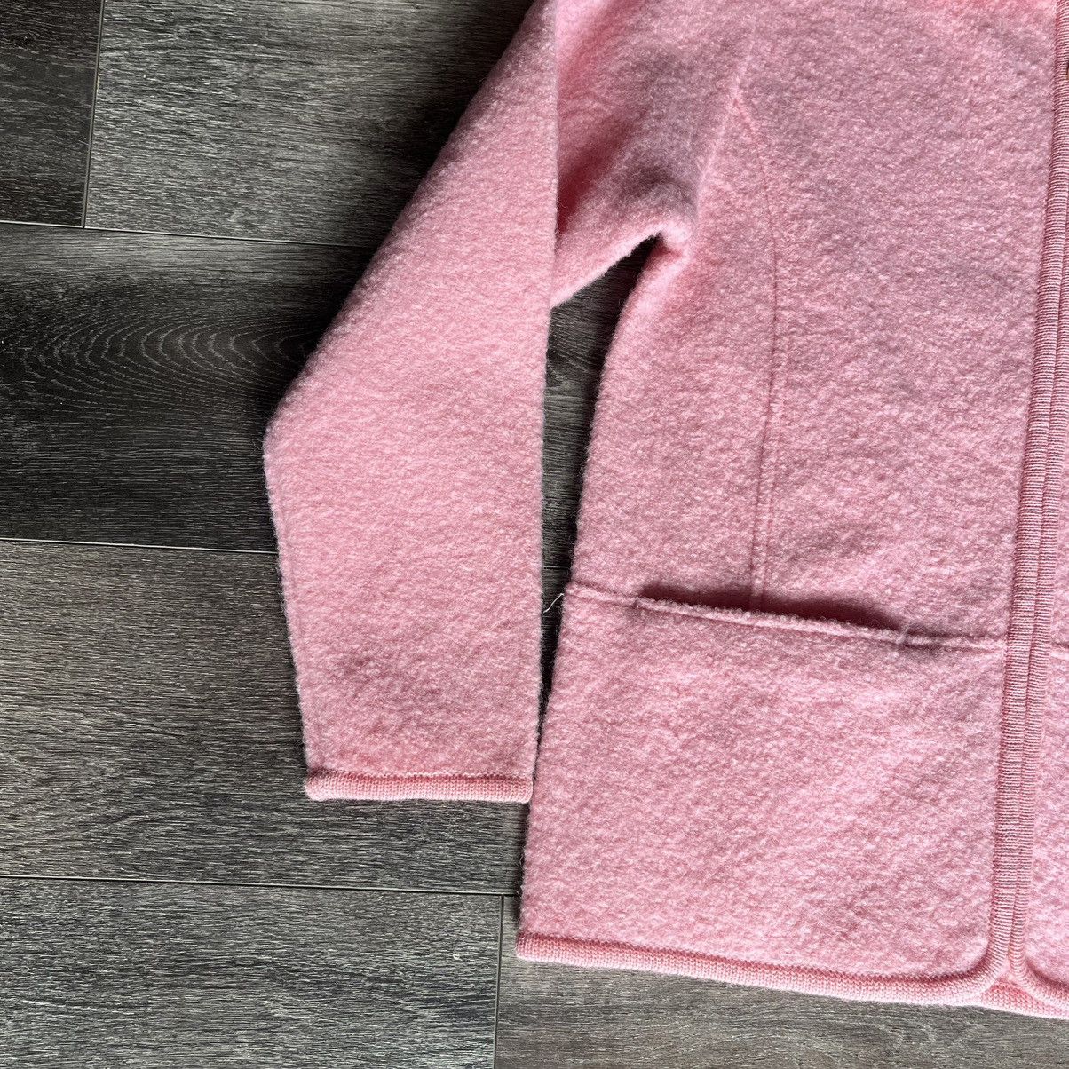 Vintage Vintage 1980s Lisa International Boiled Wool Zip Up Sweater Size S / US 4 / IT 40 - 3 Thumbnail