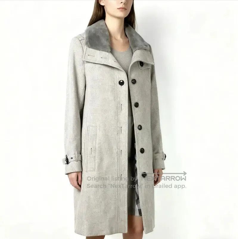 Burberry Burberry Grey Wool Women's Cardigan. Size S / US 4 / IT 40 - 3 Thumbnail