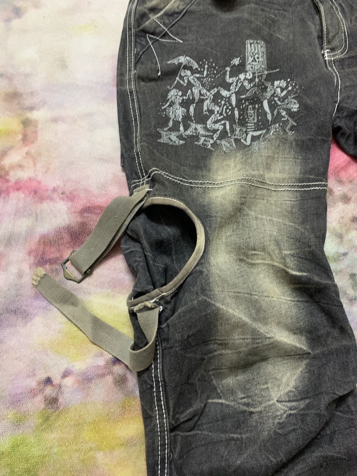 Tornado Mart Japanese Brand Aston Design Mud Washed Denim LGB ISHII Size US 33 - 4 Thumbnail