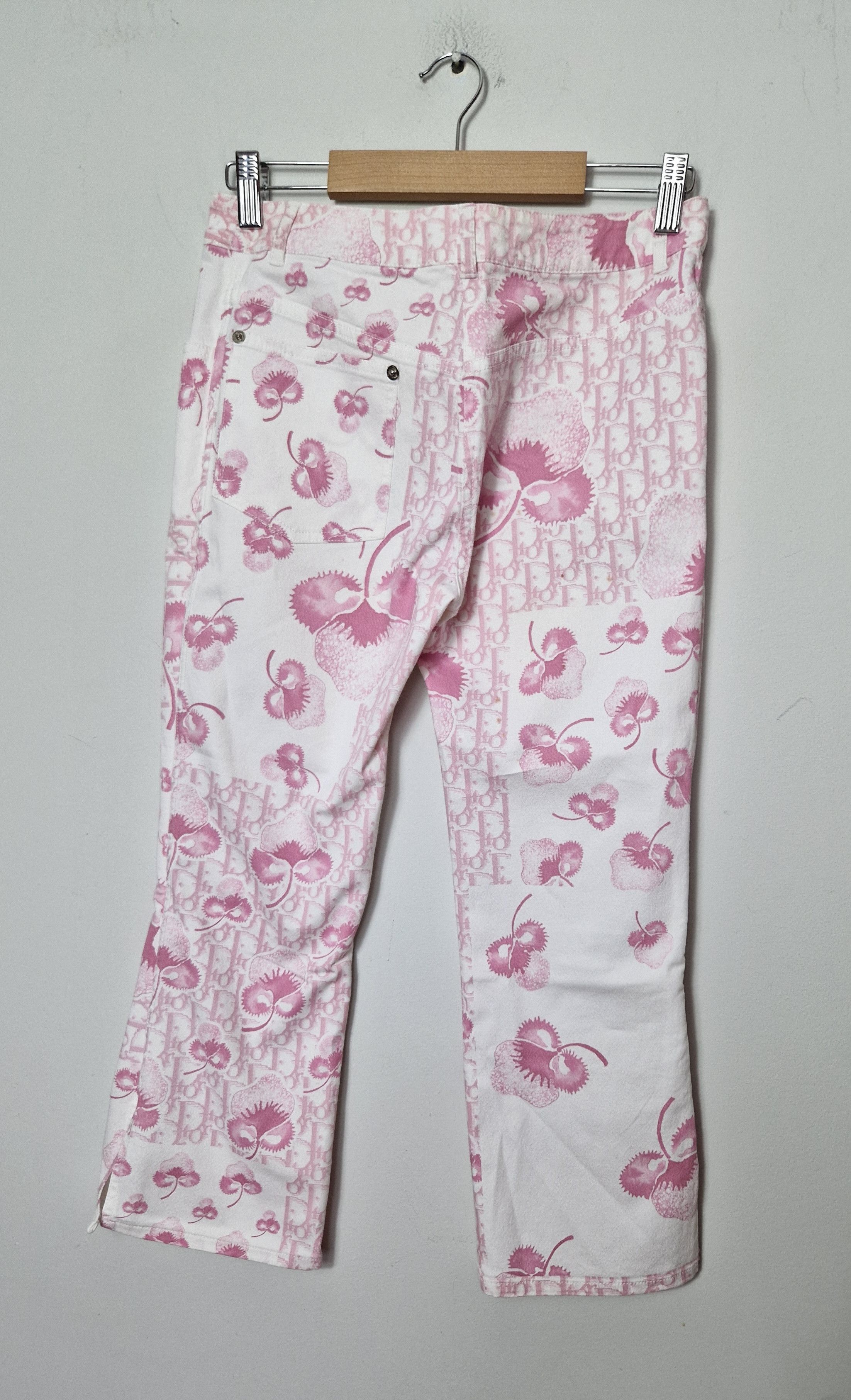 Dior Christian Dior pink monogram 3/4 pants Size 27" / US 4 / IT 40 - 5 Thumbnail