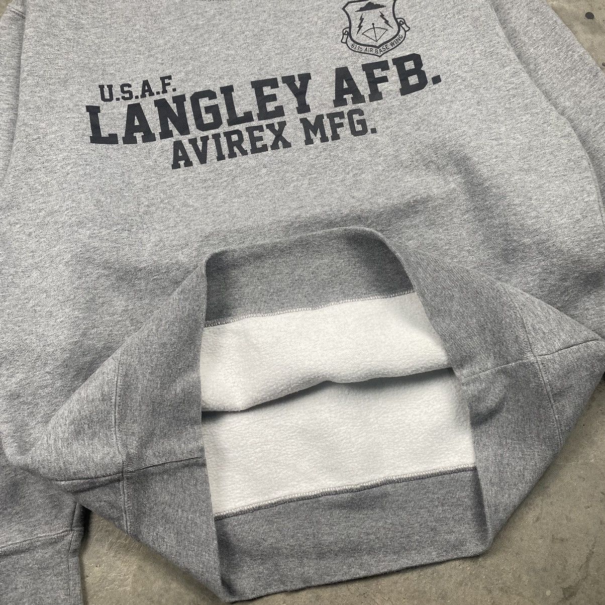 Avirex × Vintage y2k Avirex USAF Langley AFB Crewneck Size US L / EU 52-54 / 3 - 5 Thumbnail