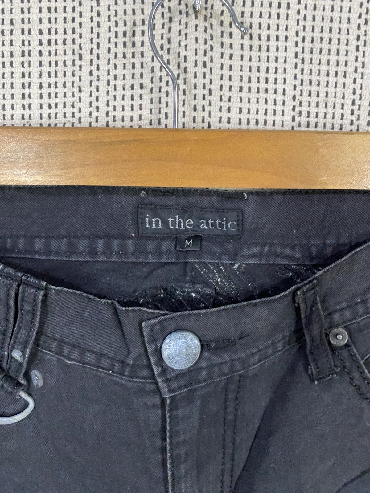 In The Attic In the attic gothic punk emboidery black denim Size US 30 / EU 46 - 9 Thumbnail