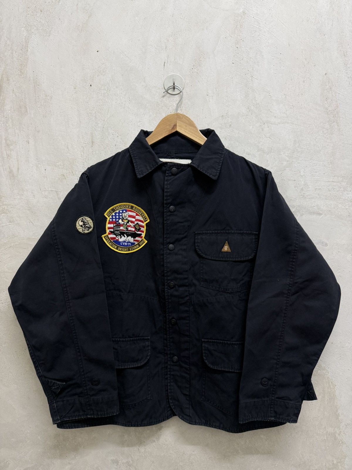 Bape Vintage Bape Military Work Shirt Size US M / EU 48-50 / 2 - 2 Thumbnail
