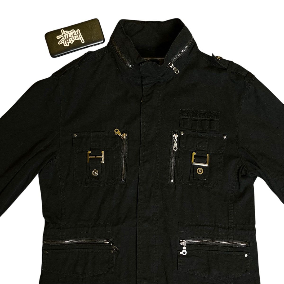 If Six Was Nine 🇯🇵 ROUSHATTE BONDAGE PUNK GOTHIC BUTTON UP FULL ZIP JACKET Size US L / EU 52-54 / 3 - 7 Thumbnail