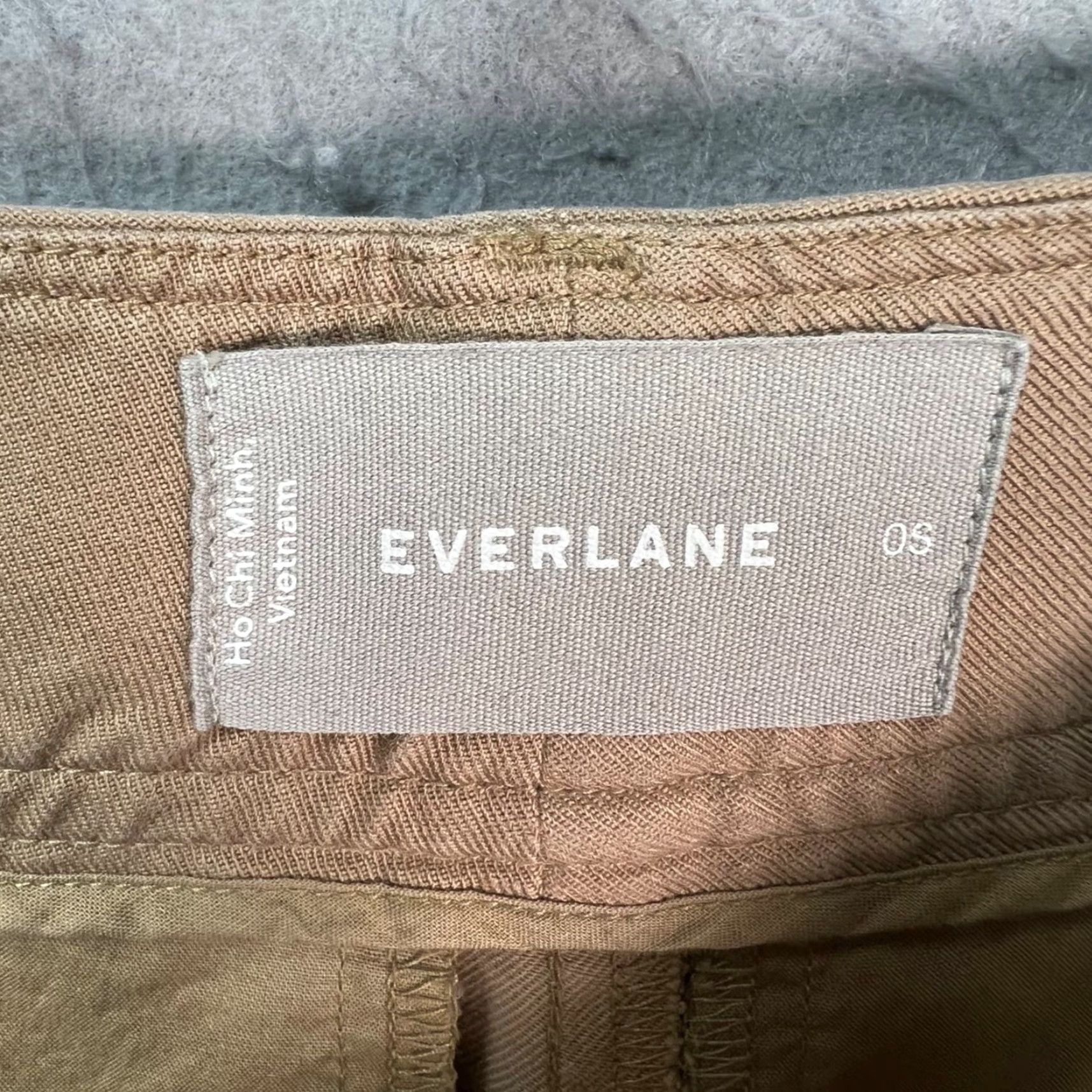 Everlane Everlane Pants Khaki Wide-Leg Pleated High-Waisted 0S Adult Womens Size 25" / US 0 / IT 36 - 3 Thumbnail