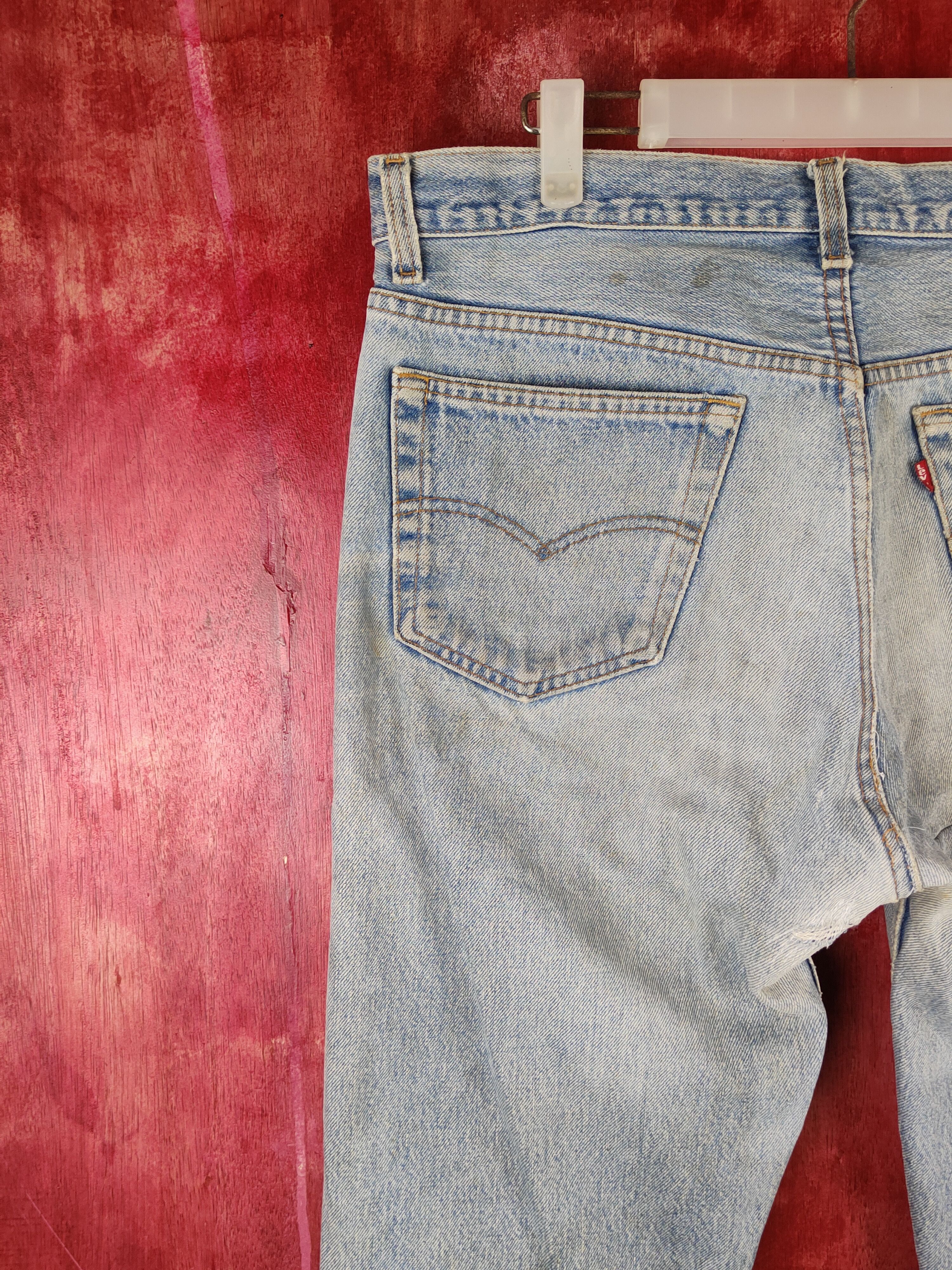 Levi's DL 501 Levi's vintage Faded ripped distressed Denim #S1510 Size US 34 / EU 50 - 10 Thumbnail