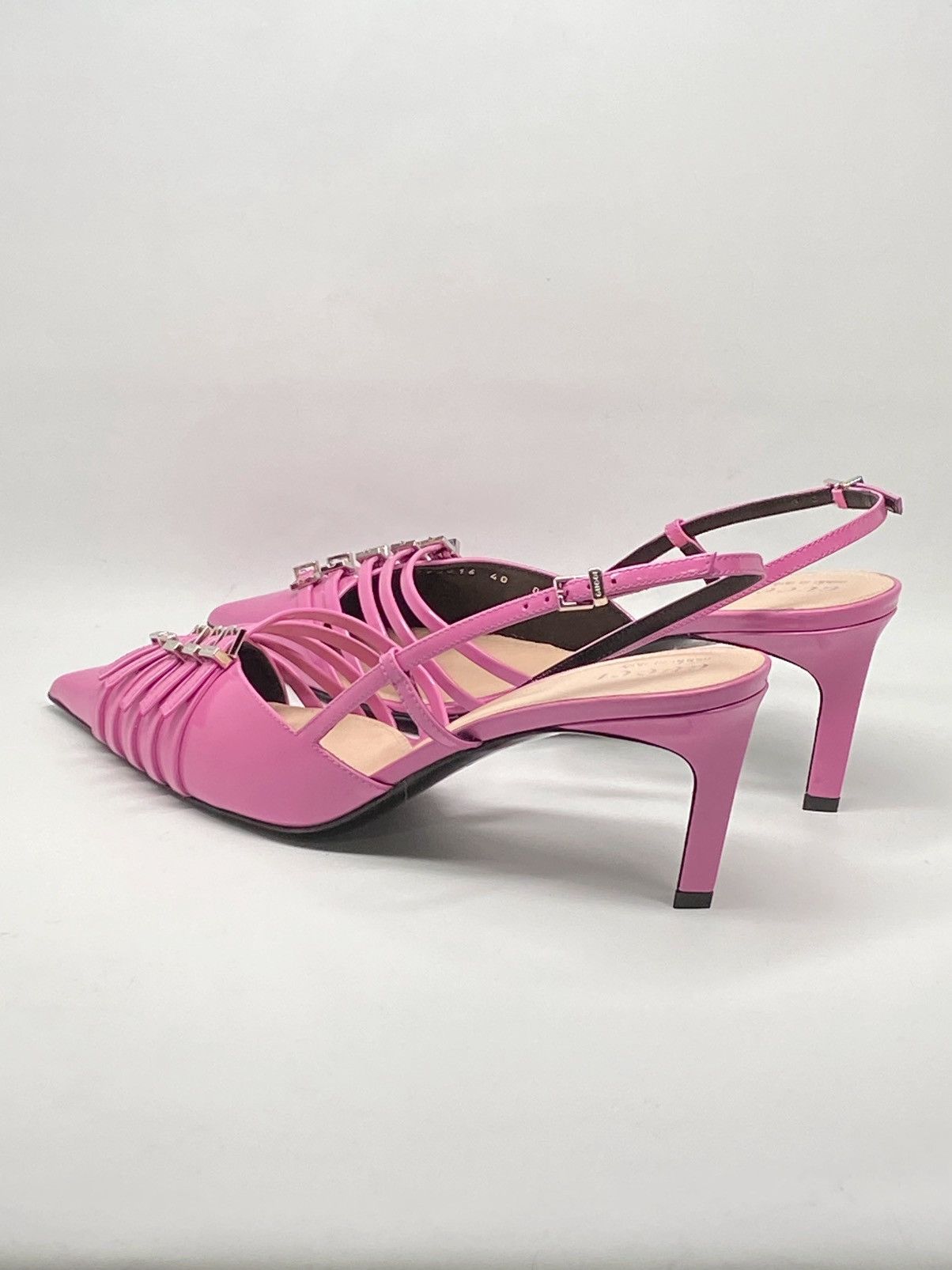 Gucci Gucci Seraphine 75MM Leather Slingback Pumps size 40 Size US 10 / IT 40 - 11 Thumbnail
