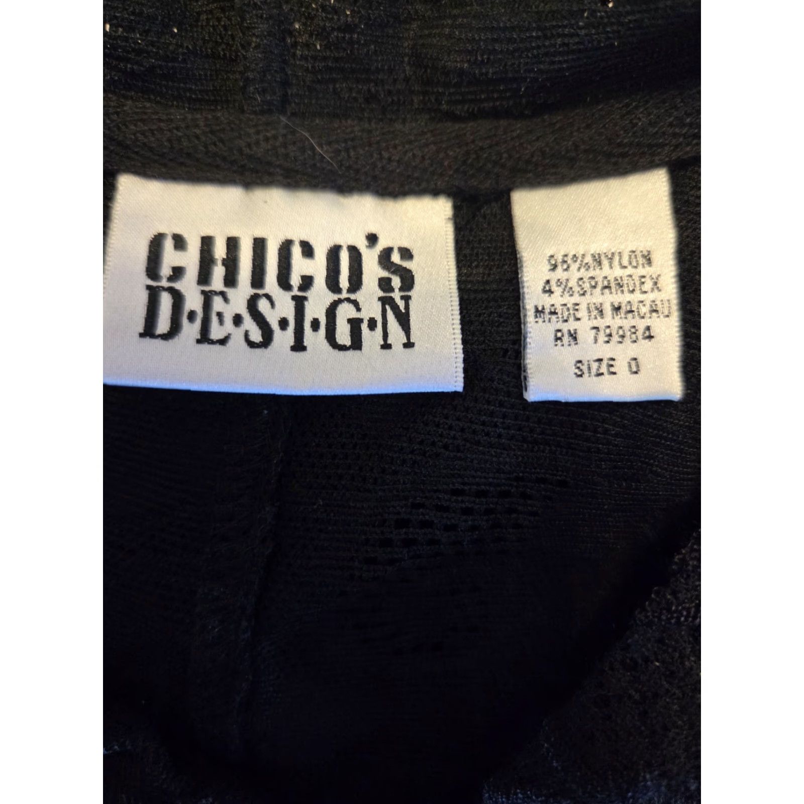 Vintage VINTAGE Chico's Design Black Lace Full Zip Hoodie Jacket Size 0 Small Size XS / US 0-2 / IT 36-38 - 6 Thumbnail