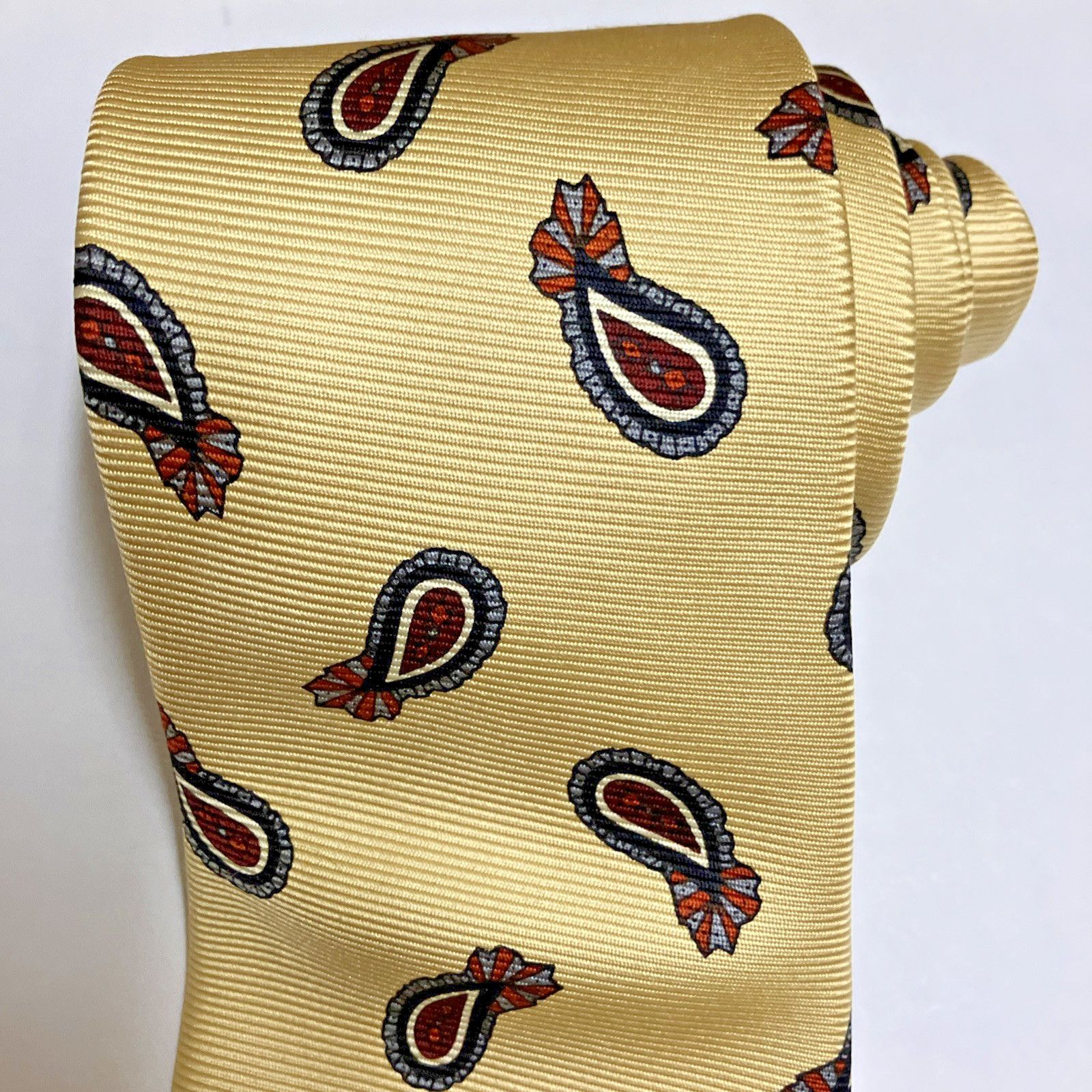 Robert Talbott Robert Talbot Pasiley Wedding Dance Prom Necktie Repp Silk Size ONE SIZE - 4 Thumbnail