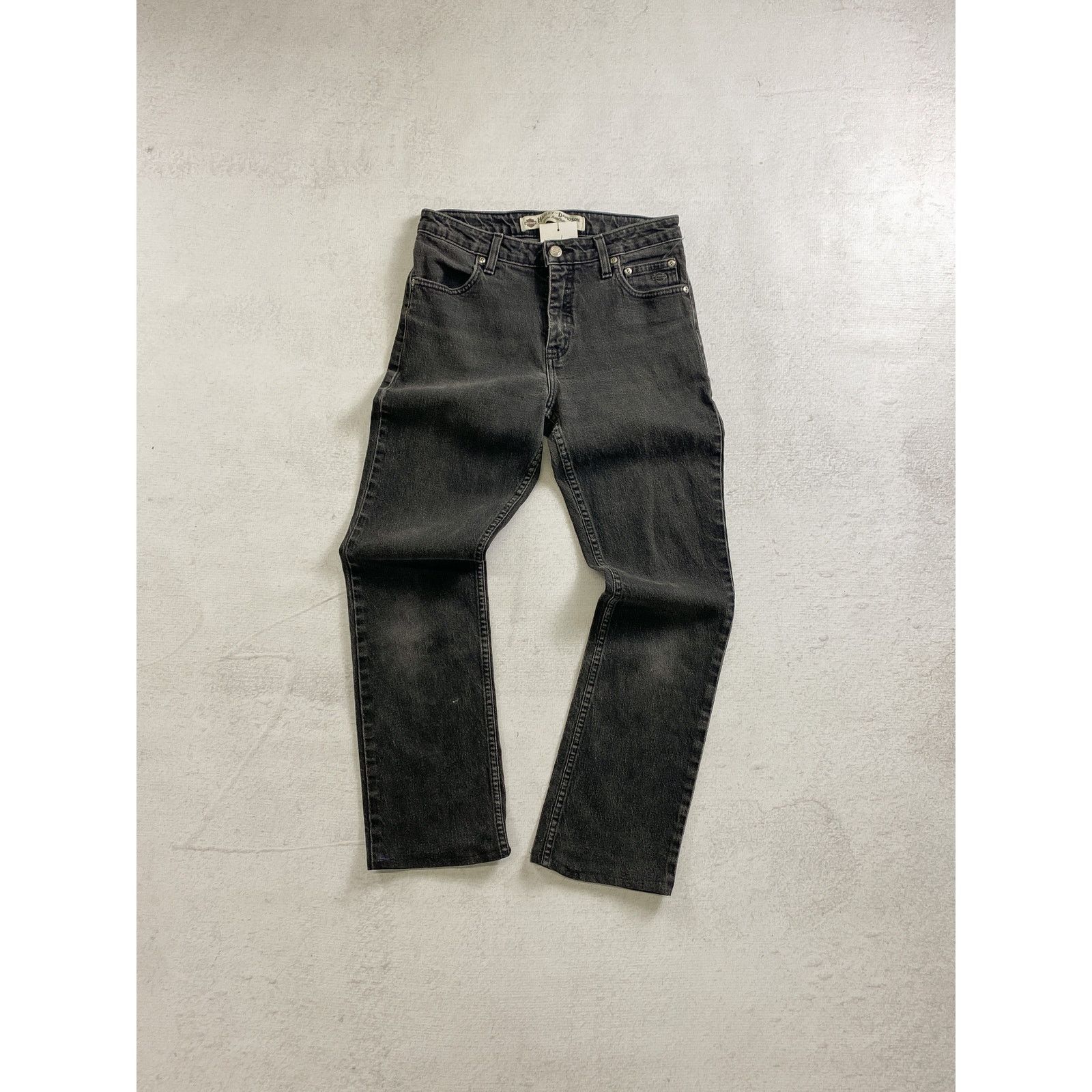 Harley Davidson Vintage 90s Harley Davidson Leg Jeans - Women's 28x29 Size 28" / US 6 / IT 42 - 1 Thumbnail