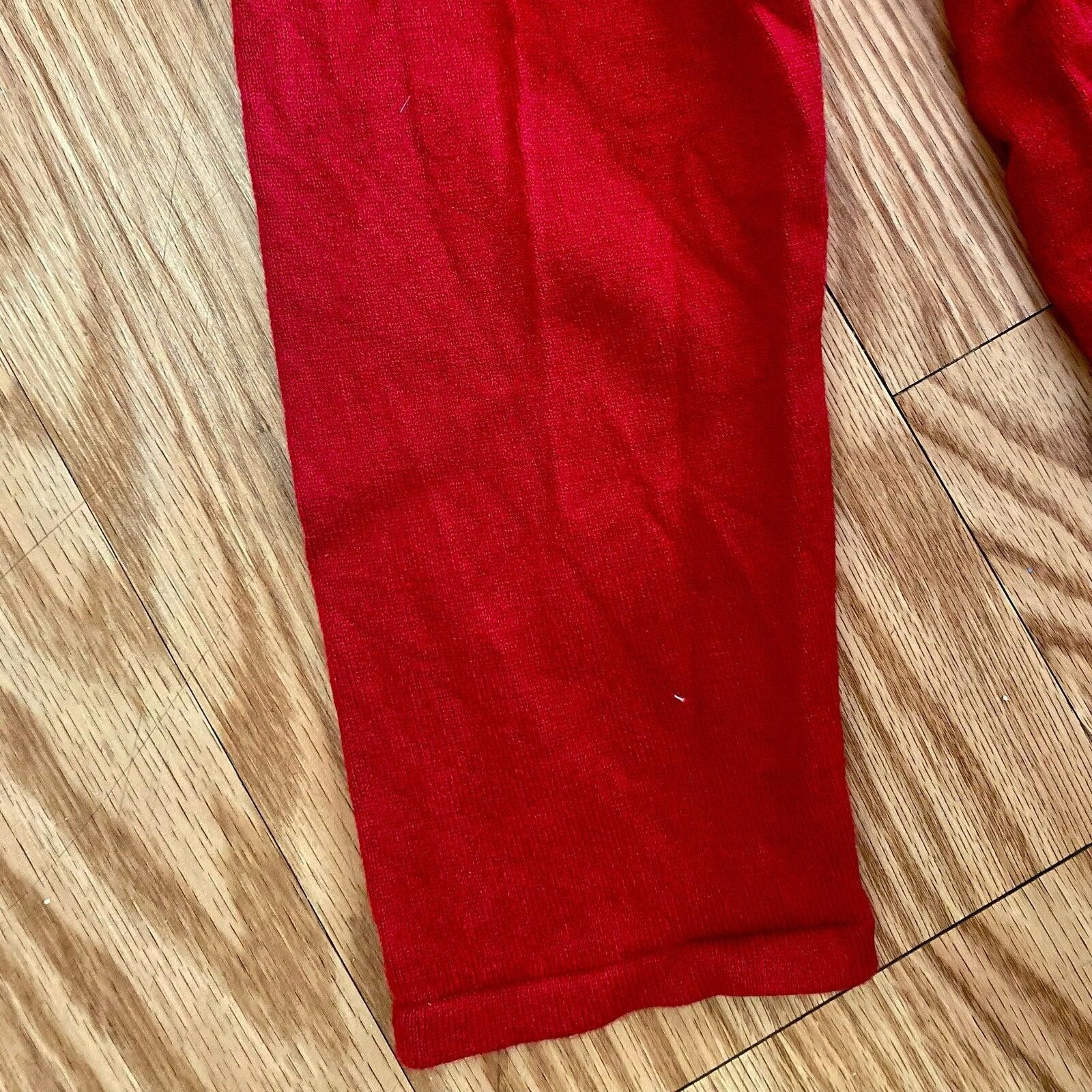 Other Alfred Dunner Red Diamond Beaded Blouse Top Womens Large Size L / US 10 / IT 46 - 6 Thumbnail