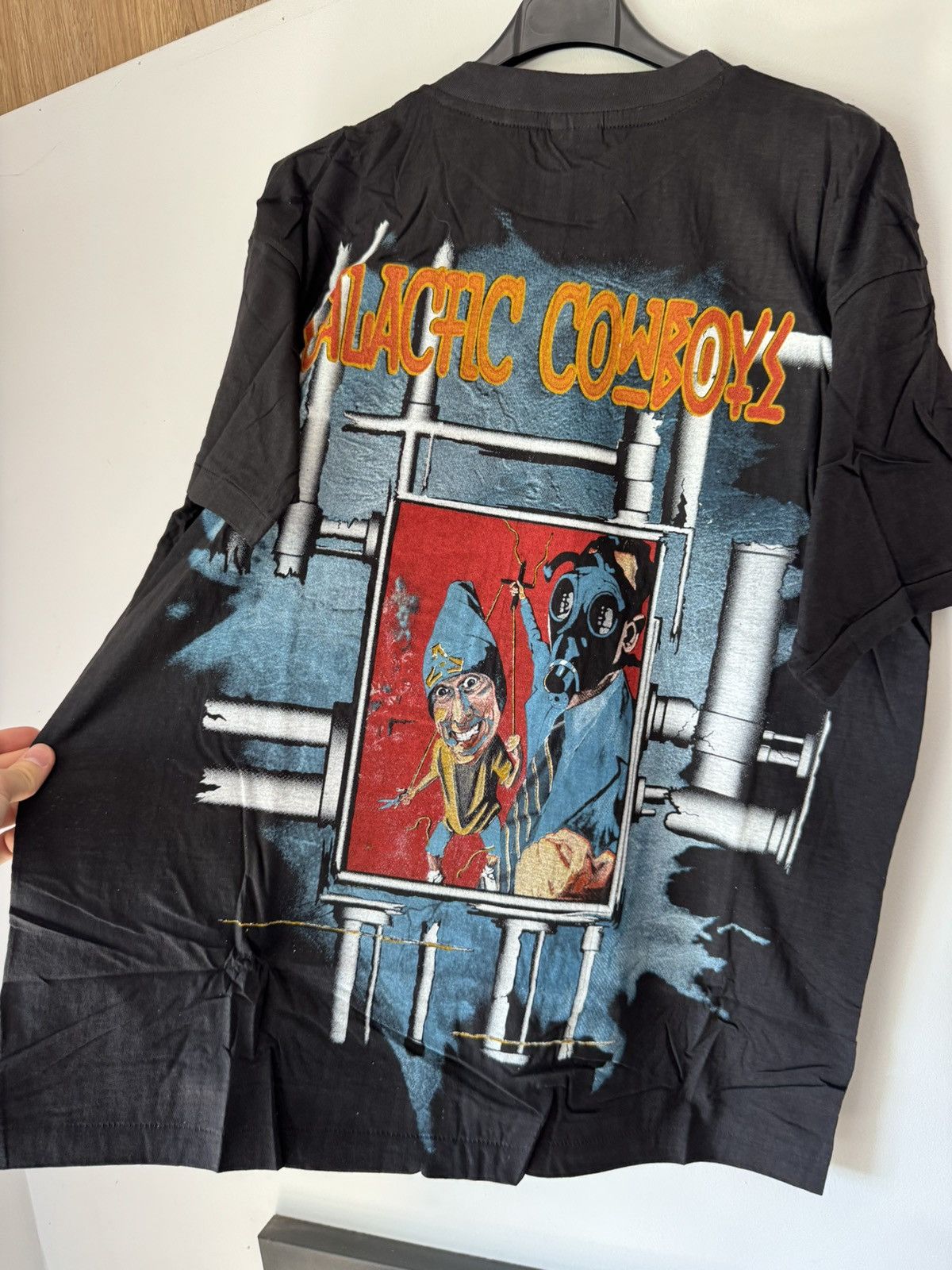 Band Tees Vintage 90s Galactic Cowboys Machine Fish Metal Band Tee Size US L / EU 52-54 / 3 - 5 Thumbnail