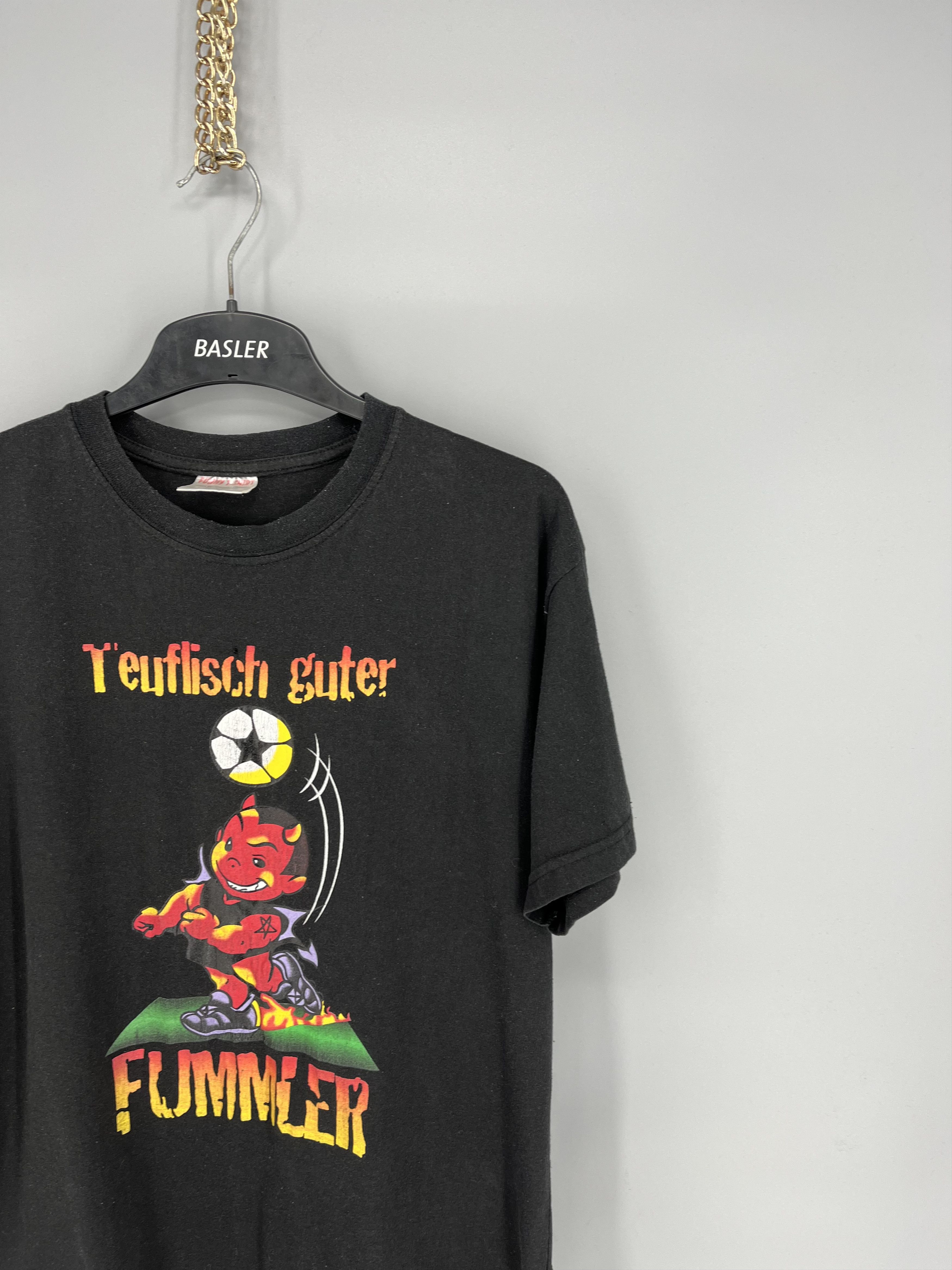 Vintage Vintage Y2K ADULT "teuflisch guter fummler" Art tee Size US M / EU 48-50 / 2 - 5 Thumbnail