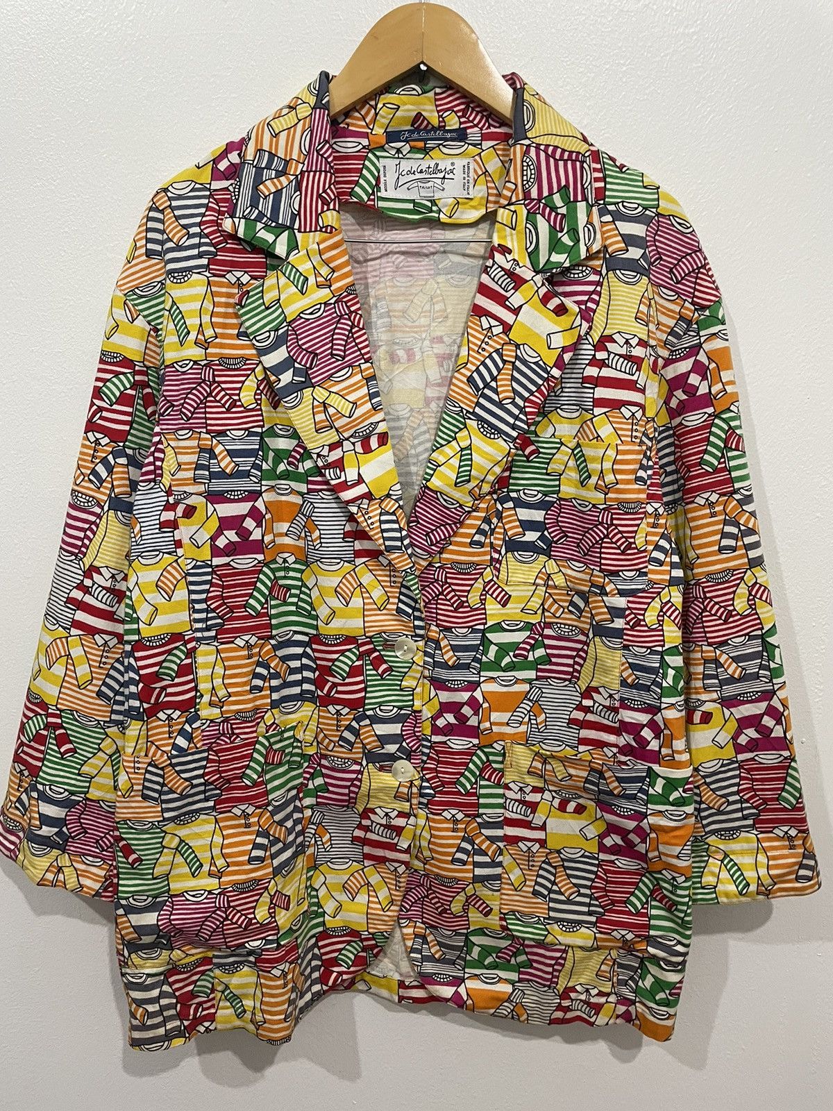 Jean Charles De Castelbajac VINTAGE JEAN CHARLES DE CASTELBAJAC ALLOVER PRINTED BLAZER Size US L / EU 52-54 / 3 - 3 Thumbnail