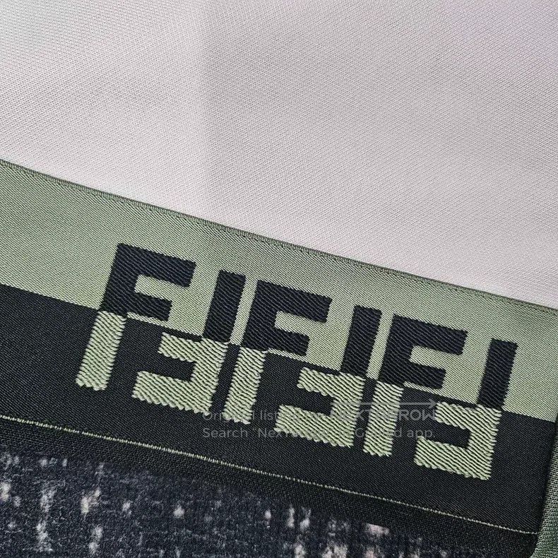 Fendi Fendi size M Solid color letter plain weave trousers Size 24" / US 00 / IT 34 - 3 Thumbnail