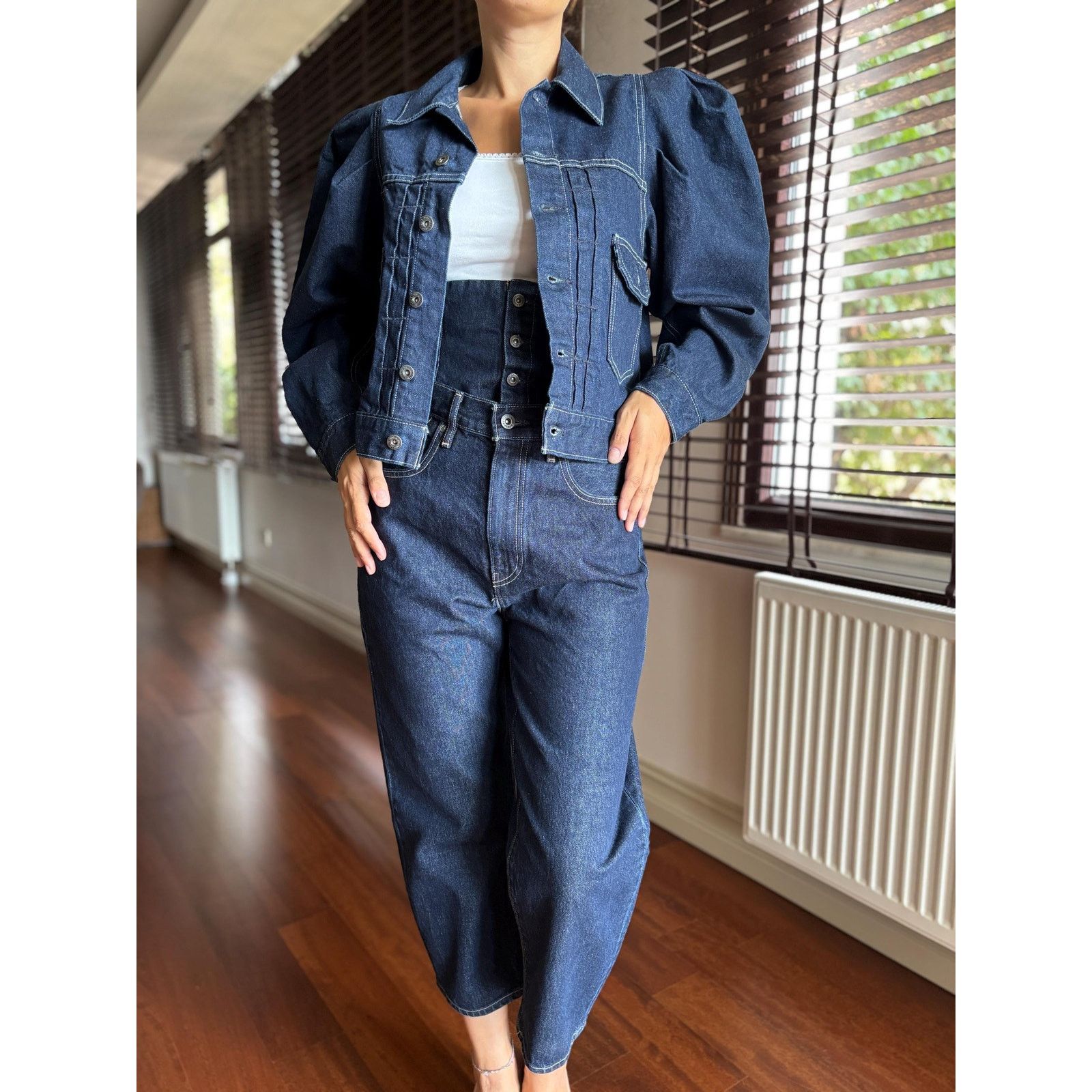 Levi's Made & Crafted Levi’s Made & Crafted Womens Puff Sleeve Jacket Indigo Rare Size US S / EU 44-46 / 1 - 6 Thumbnail