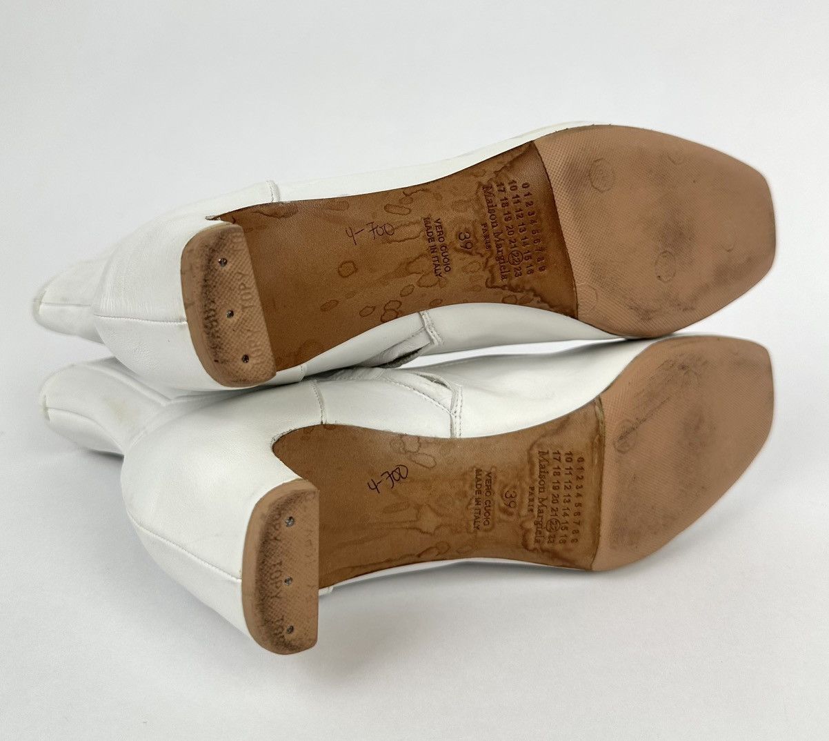 Maison Margiela Maison Margiela - Line 22 Boot Heels White Leather Side Zip Size US 9 / IT 39 - 6 Thumbnail