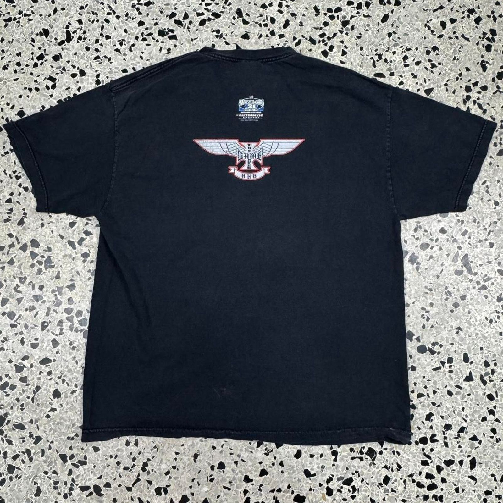 Vintage VINTAGE Y2K 2002 WWE TRIPLE H THE GAME RULES SKULL TEE: Size US XL / EU 56 / 4 - 5 Thumbnail