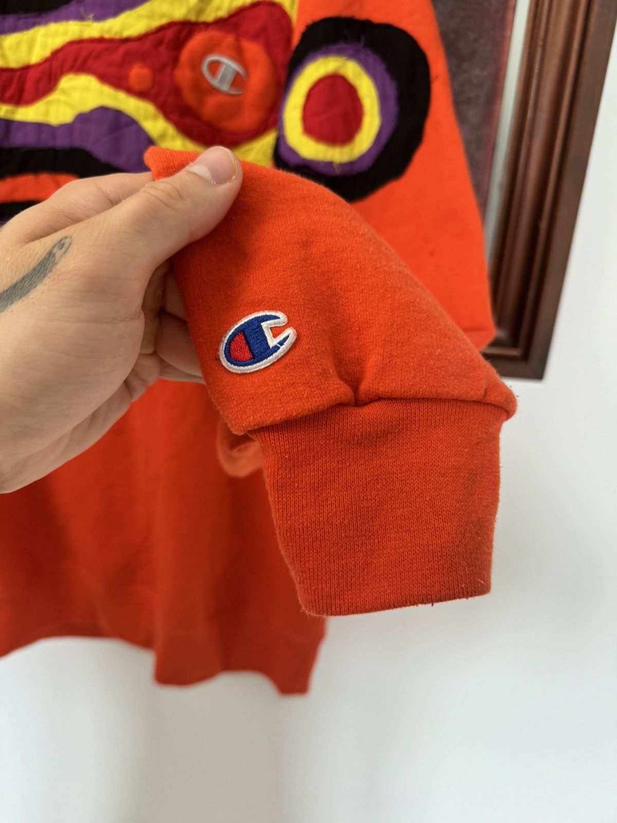 Champion Champion Multicolor Orange Art Crewneck Streetwear Custom Size US L / EU 52-54 / 3 - 4 Thumbnail