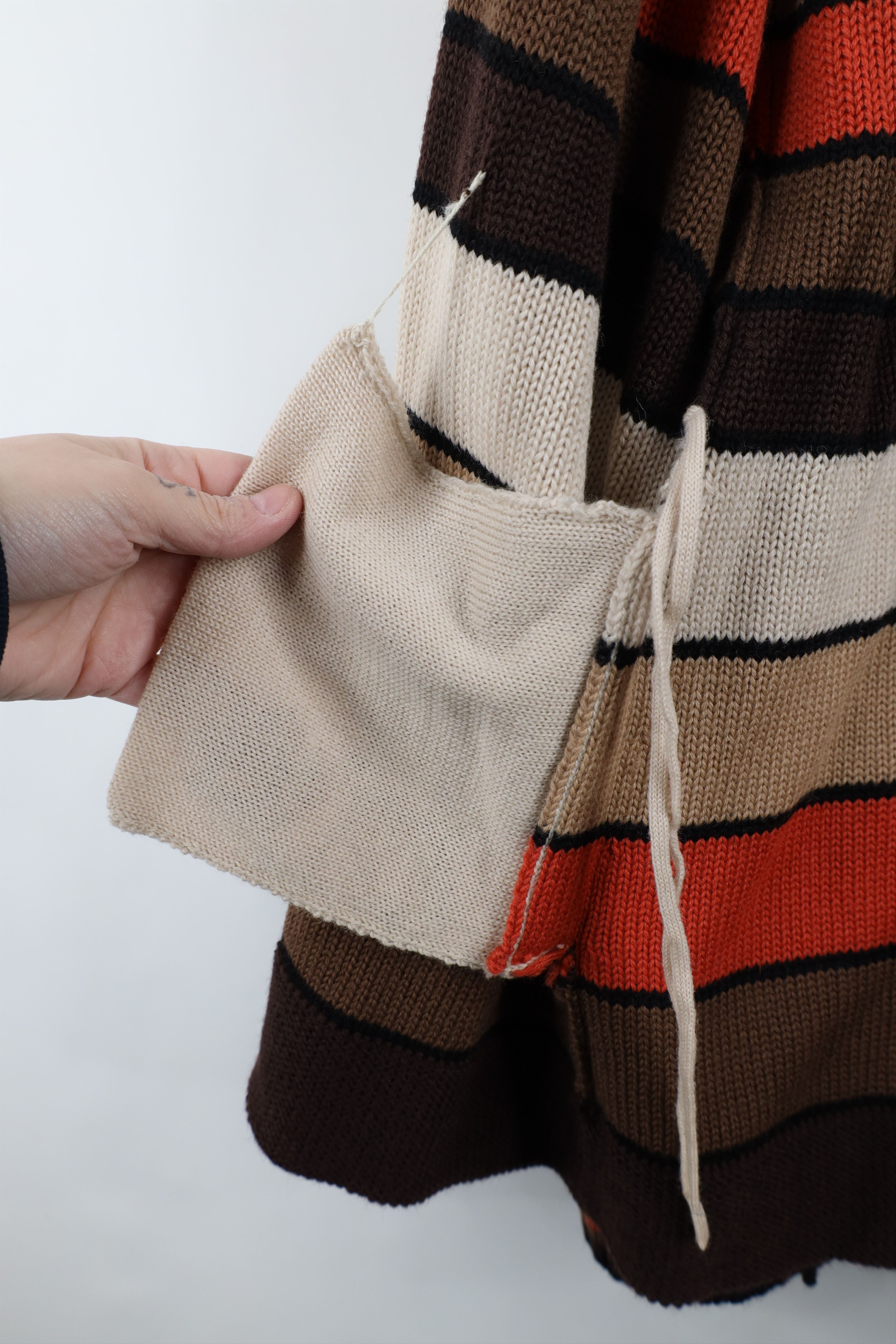 Vintage Deadstock Vintage 70s Mid Century Modern Wool Knit Sweater Size L / US 10 / IT 46 - 10 Thumbnail