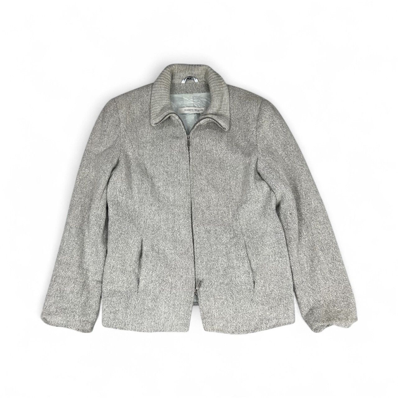 Marina Rinaldi Marina Rinaldi Wool Zipper Jacket Size S / US 4 / IT 40 - 1 Thumbnail