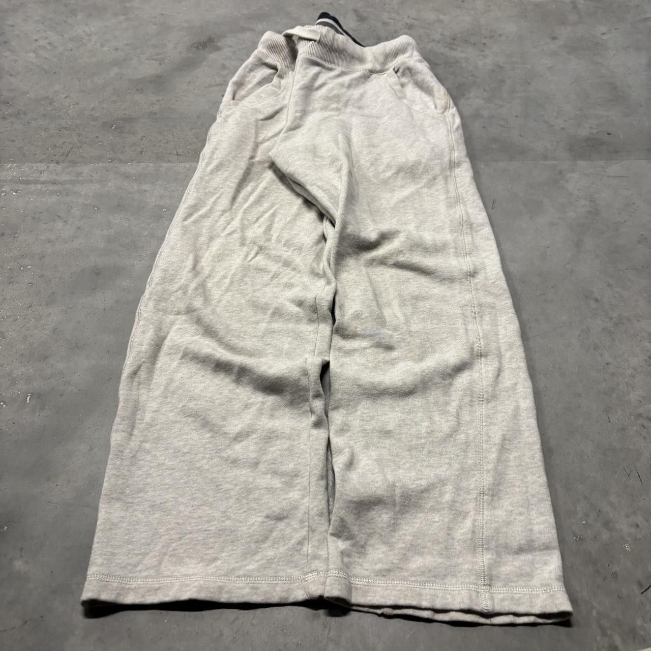 Japanese Brand × Vintage Crazy Vintage Y2K/2000s Light Grey Streetwear Skater Essential Sweatpants! Size US 32 / EU 48 - 3 Thumbnail