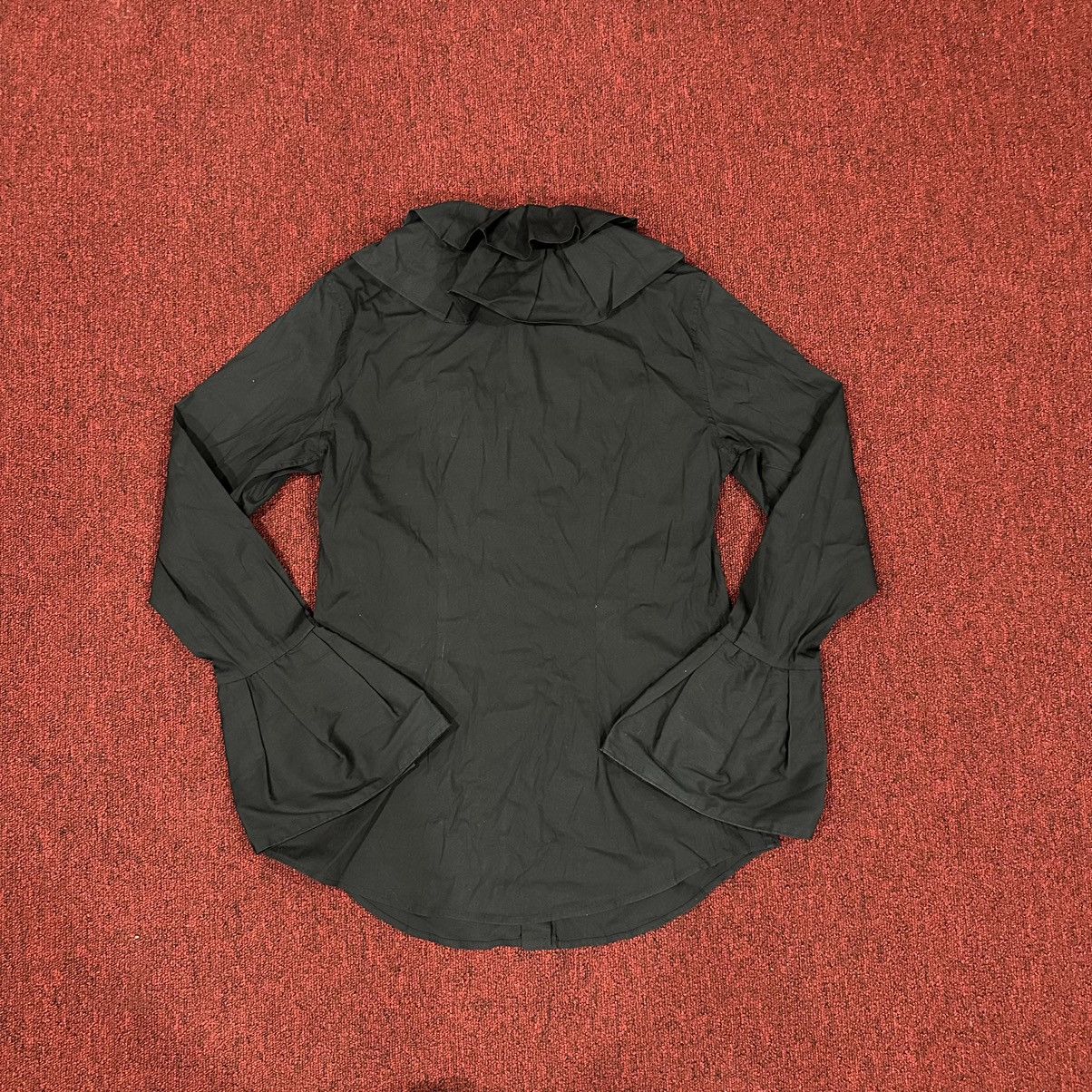 CDG by Comme des Garcons × Vintage Sara Roka Ruffled Button Up Size S / US 4 / IT 40 - 6 Thumbnail