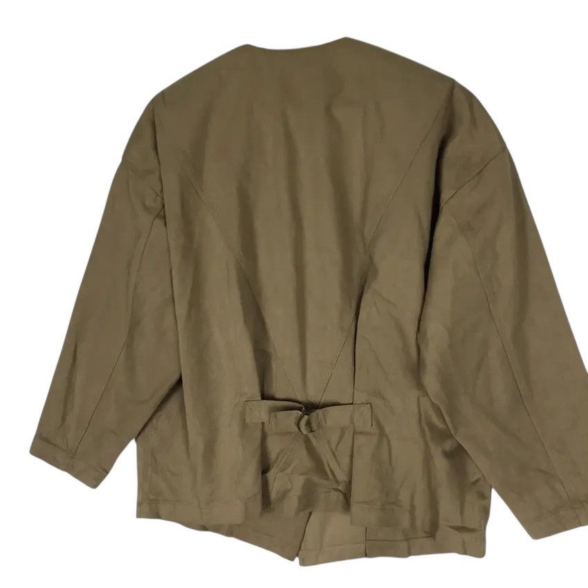 Issey Miyake Vintage 80s Issey Miyake Oversized Buckle Back Jacket Size M / US 6-8 / IT 42-44 - 4 Thumbnail