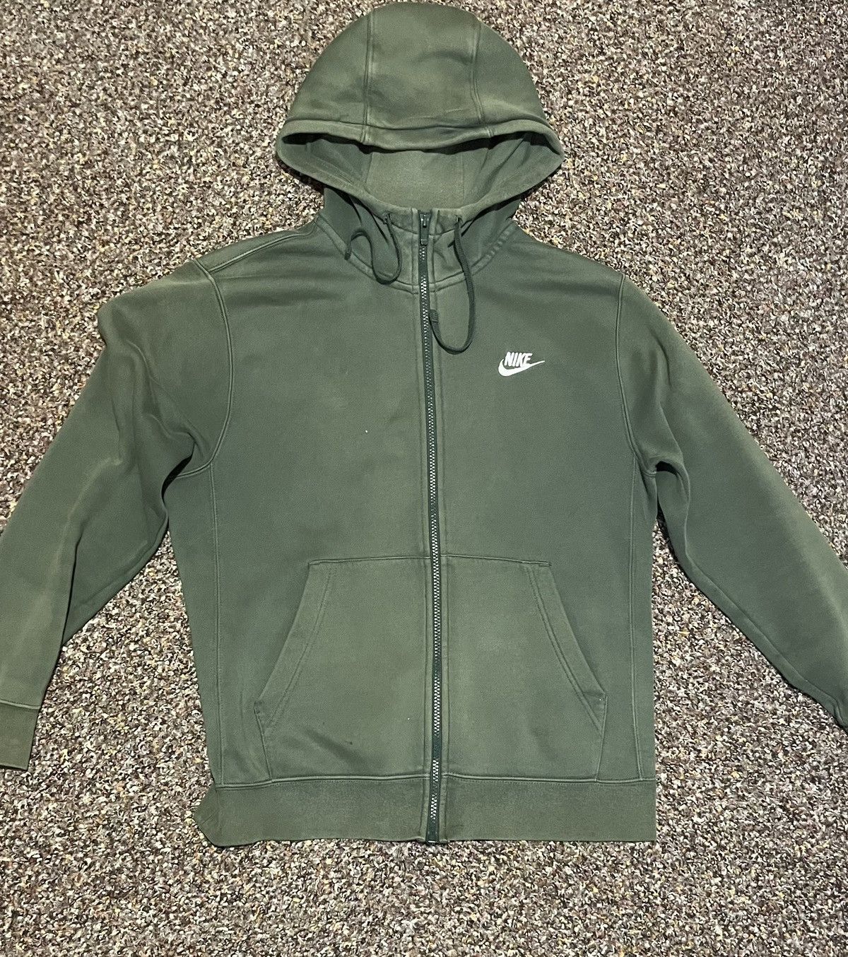 Nike × Vintage green nike hoodie Size US S / EU 44-46 / 1 - 1 Thumbnail