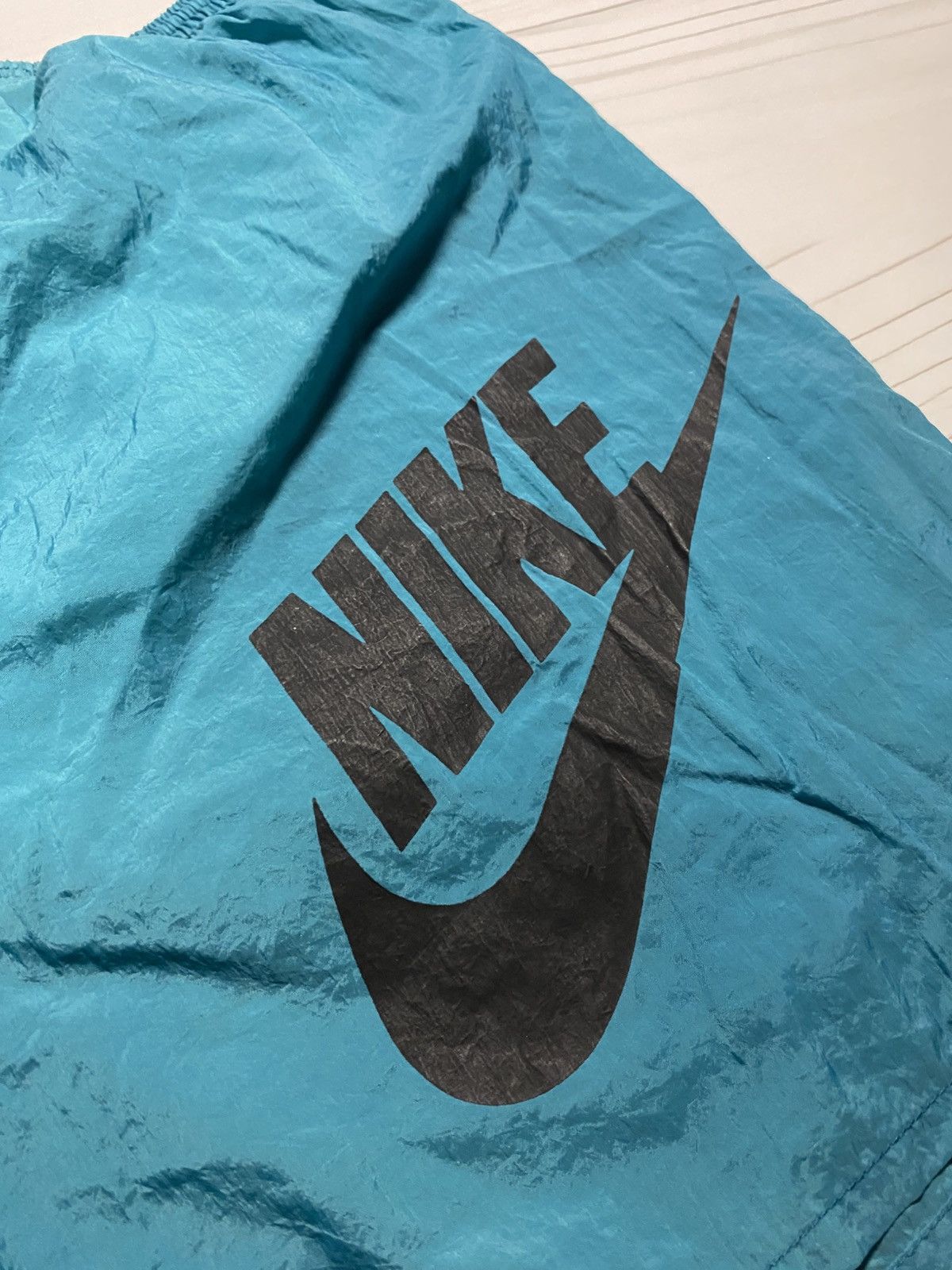 Nike × Vintage Vintage Nike Big Logo Swoosh nylon 90’s y2k shorts Size US 32 / EU 48 - 13 Thumbnail