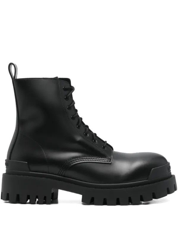 Balenciaga Leather Strike Boots Size US 12 / EU 45 - 1 Thumbnail