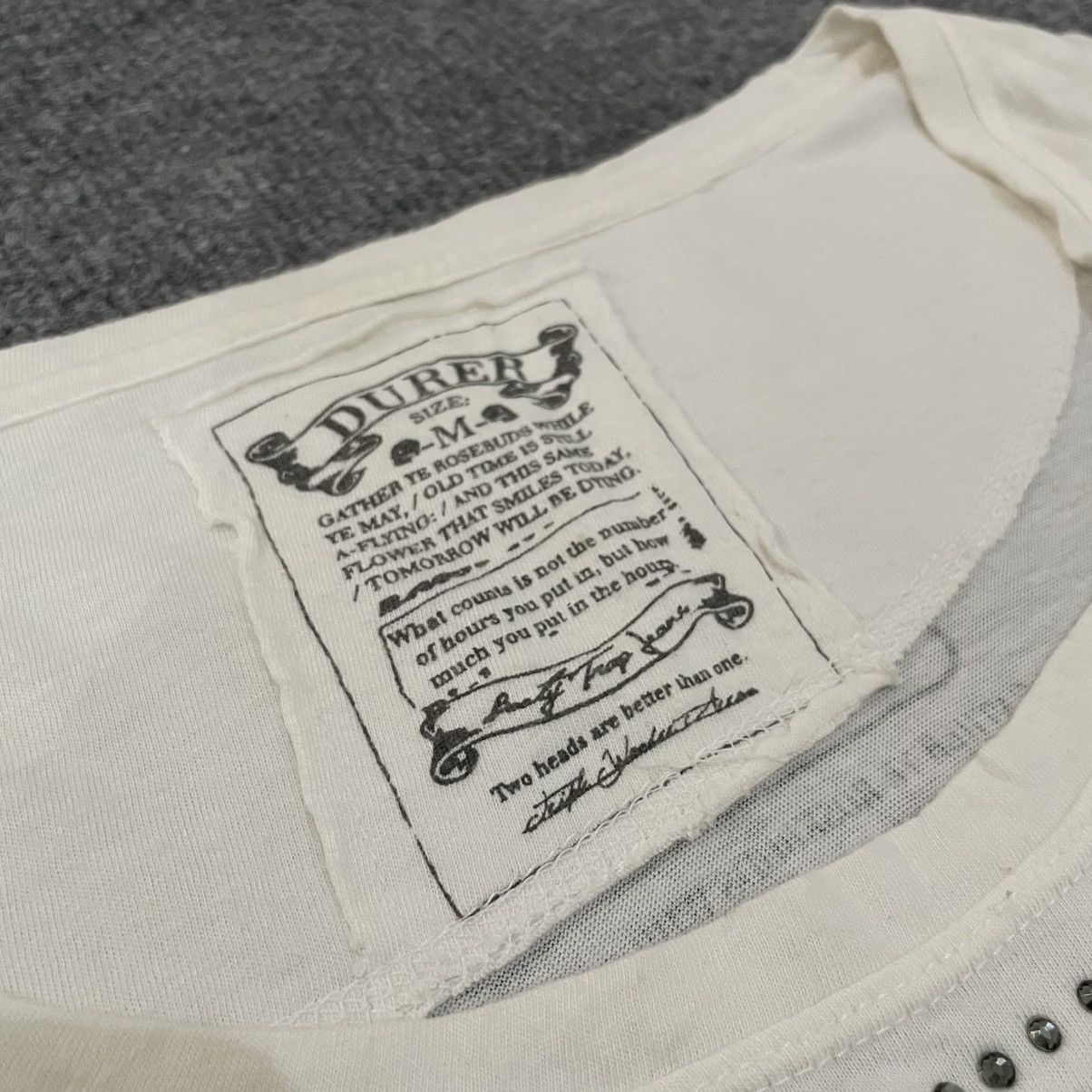 Japanese Brand Durer Graphic Print Long Sleeve Tee Studded Frame size M Size M / US 6-8 / IT 42-44 - 6 Thumbnail