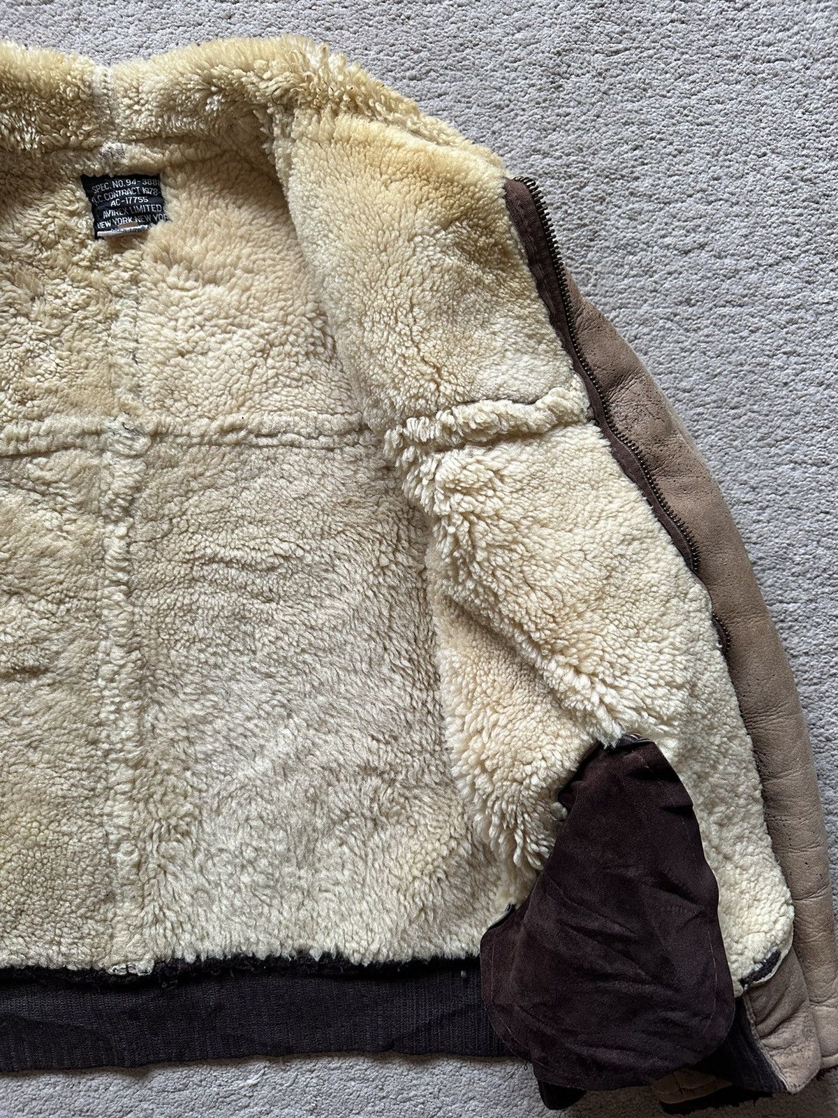 Avirex 1990s Avirex Type-B6 Sheepskin Aviator Jacket Size US L / EU 52-54 / 3 - 9 Thumbnail