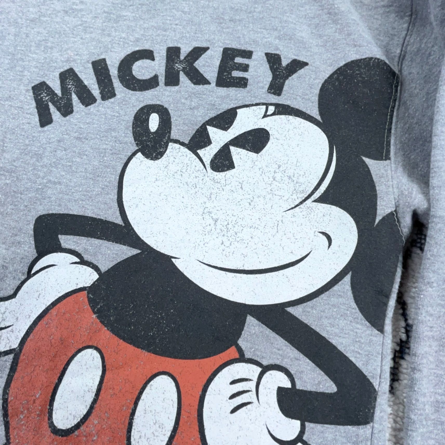 Disney Disney Sweatshirt Women XS Gray Crew Neck Mickey Mouse Big Print Logo Size XS / US 0-2 / IT 36-38 - 3 Thumbnail