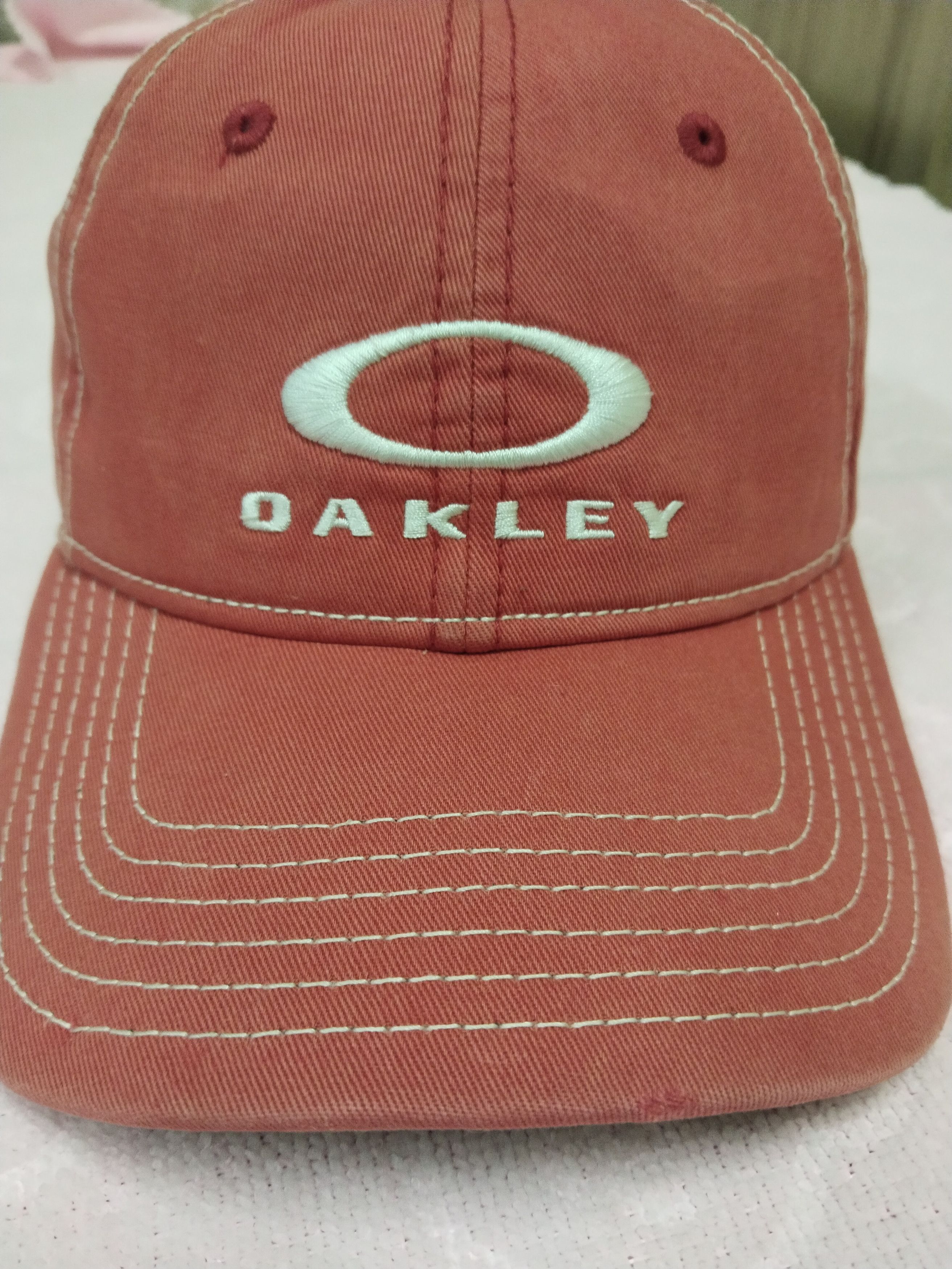 Oakley × Vintage VINTAGE SUN FADED OAKLEY RED POLO CAP Size ONE SIZE - 2 Thumbnail