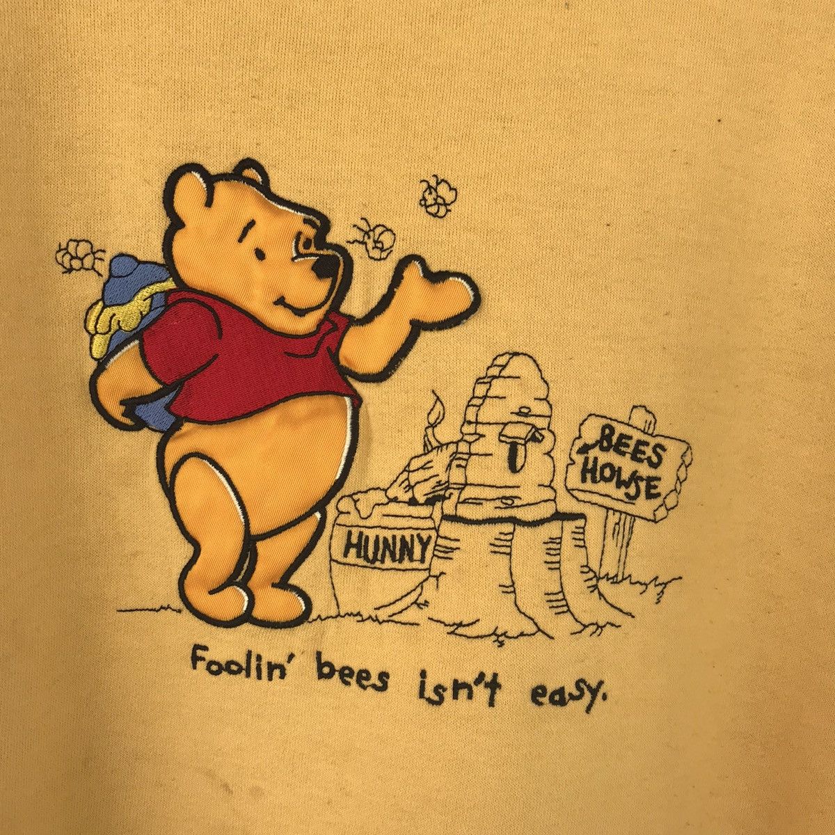 Disney × Vintage Vintage POOH embroidery logo crewneck sweatshirt Size US XL / EU 56 / 4 - 5 Thumbnail