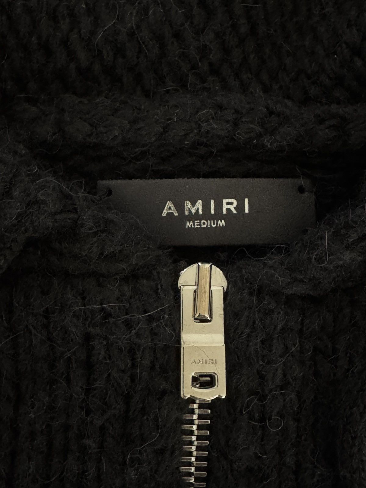 Amiri AMIRI Black chunky zip-up hoodie Size US M / EU 48-50 / 2 - 2 Thumbnail