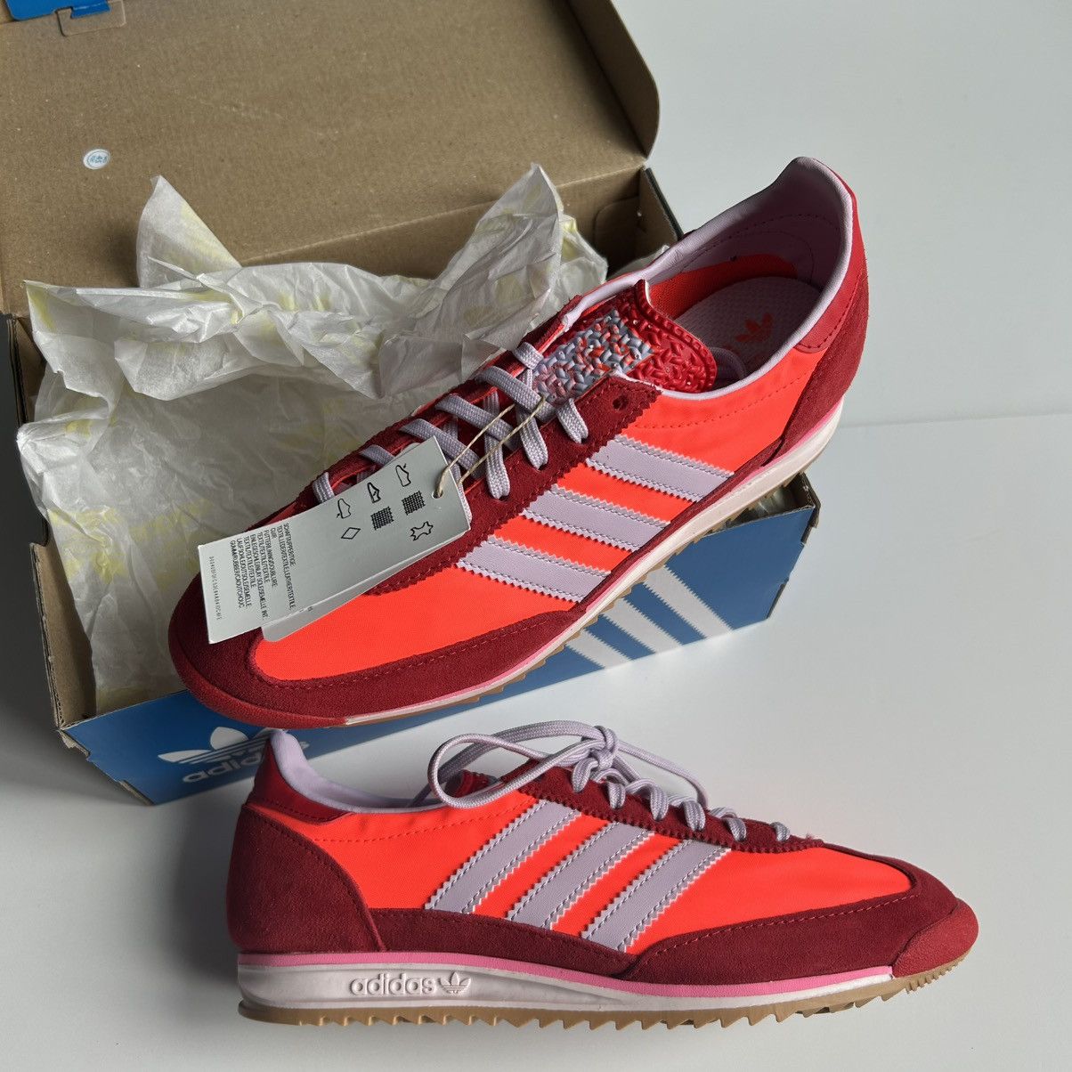 Adidas NEW Adidas Sl 72 OG ‘Solar Red/Ice Lavender’-Women’s size 8 Size US 8 / IT 38 - 2 Thumbnail